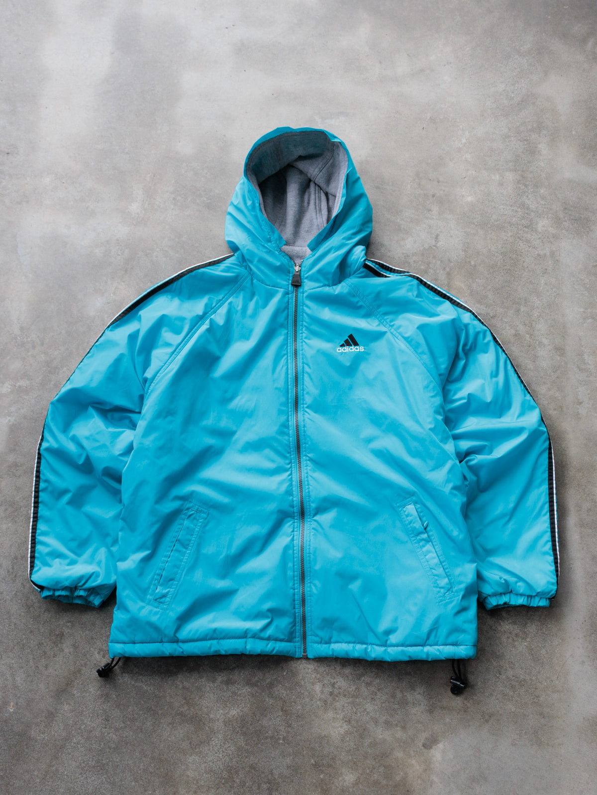 Vintage 00s Blue Adidas Reversible Puffer Jacket (M)