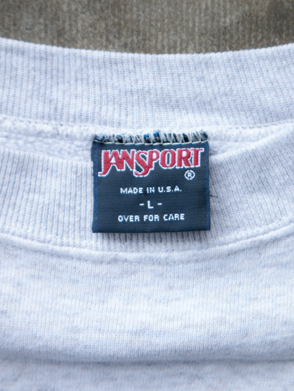 Vintage 1994 Grey Wisconsin Jansport Sweatshirt (L)