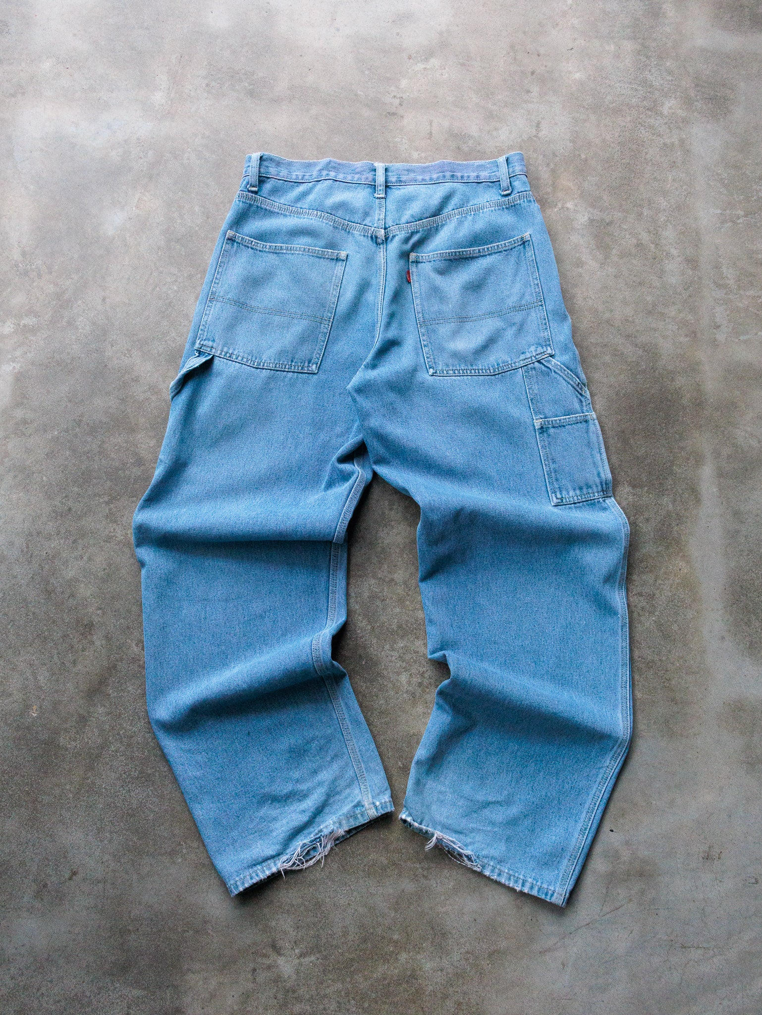 Vintage 90s Light Wash Levi's Carpenter Pants (W33)