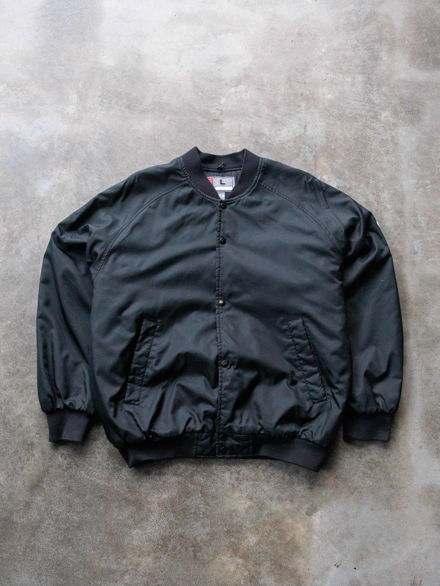 Vintage 00s Black Nike Bomber Jacket (L)