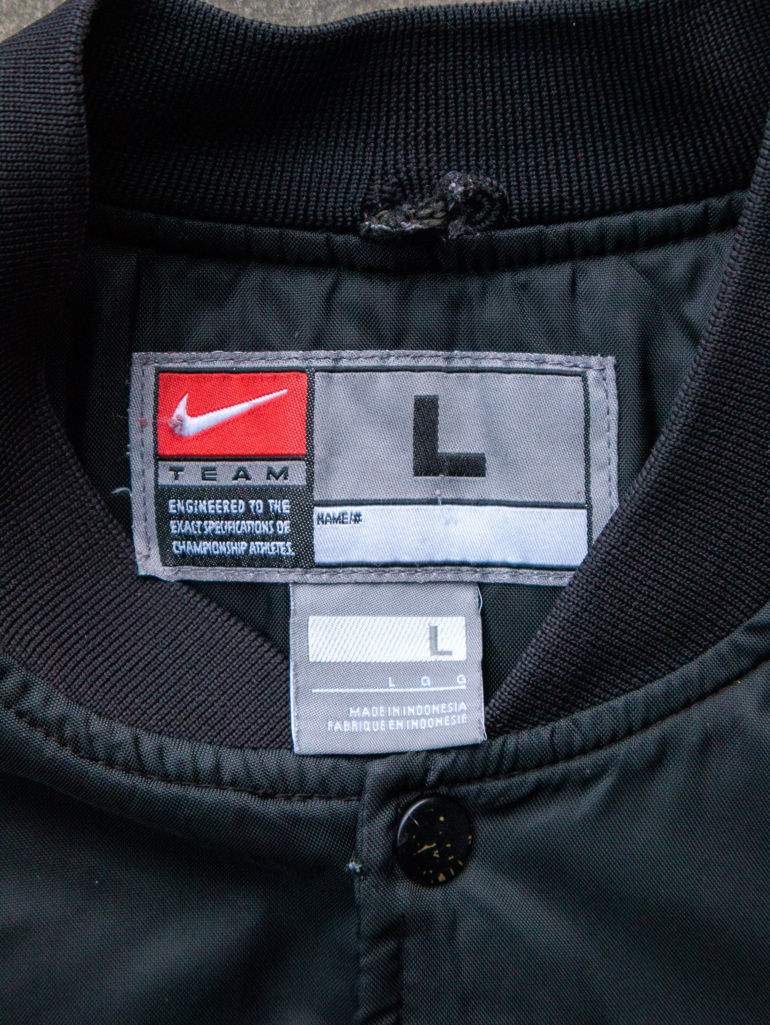 Vintage 00s Black Nike Bomber Jacket (L)