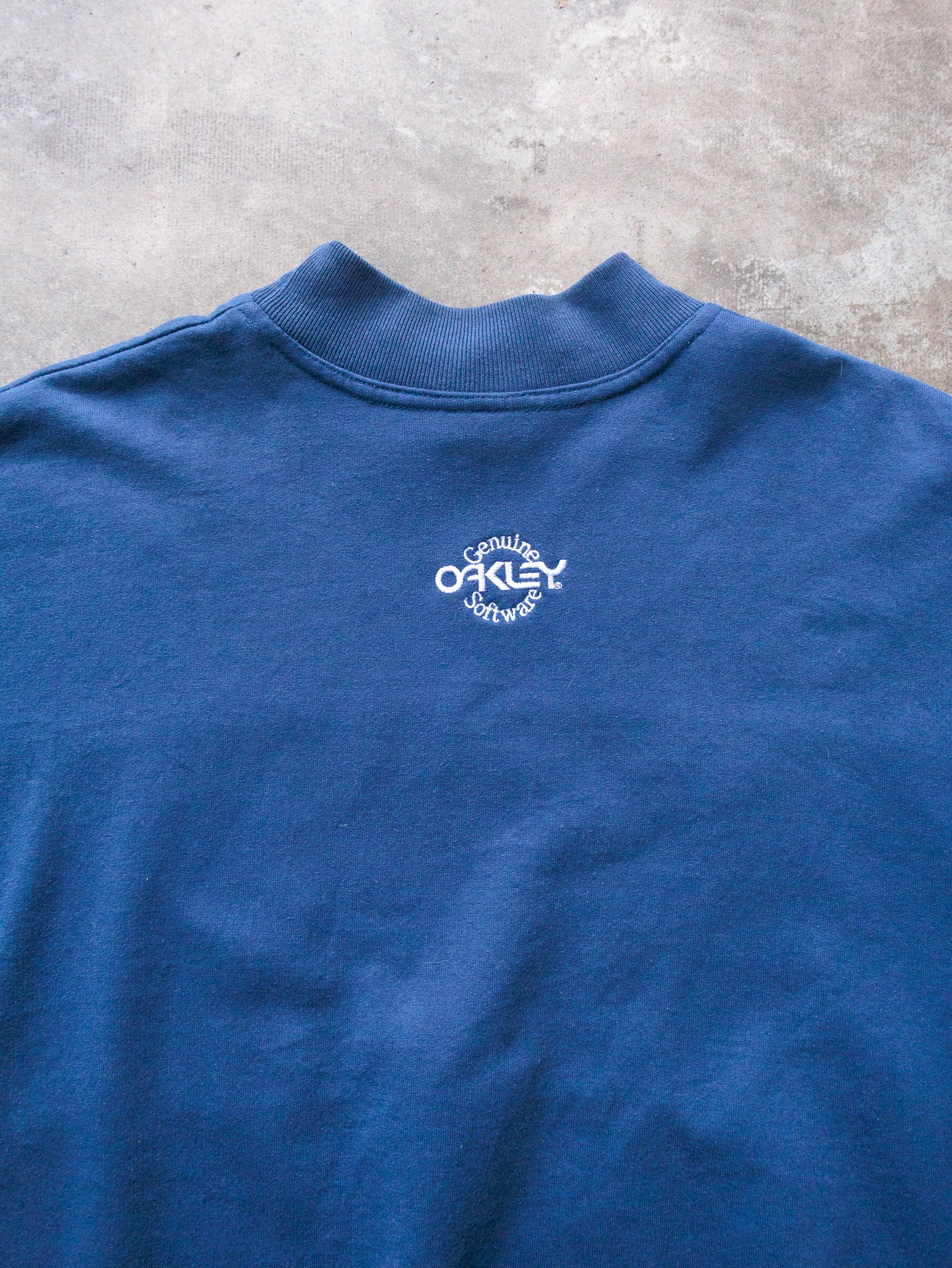 Vintage 90s Navy Oakley Sweatshirt (XL)