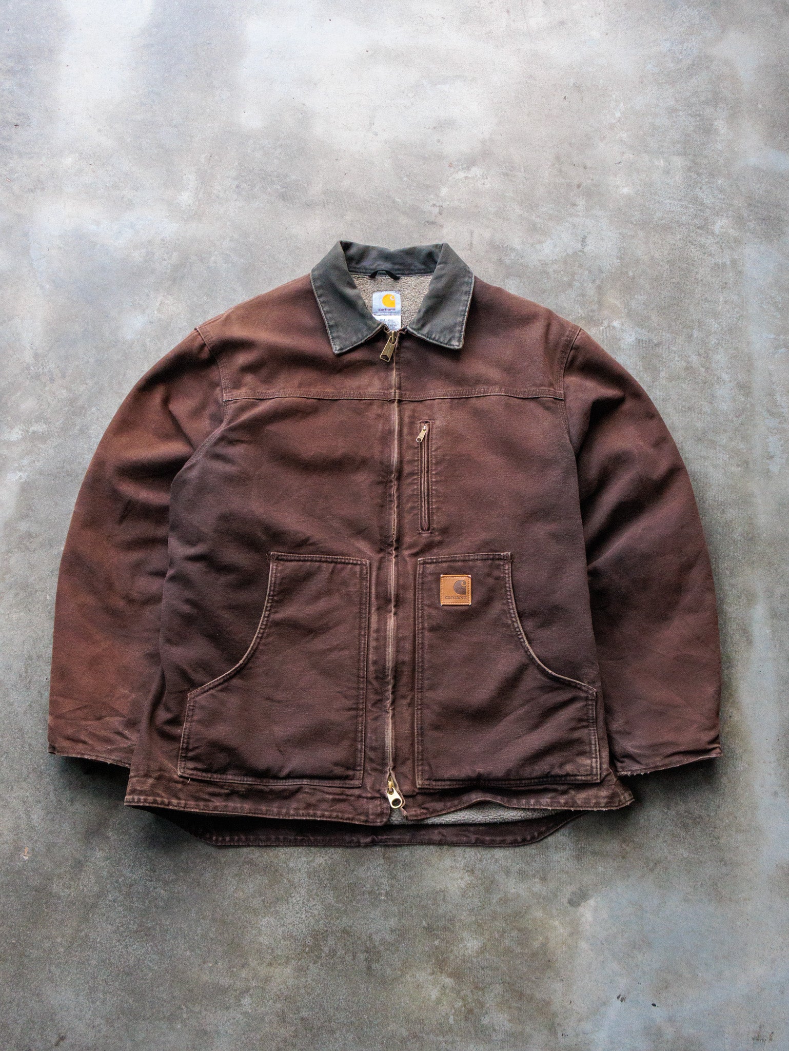 Vintage 00s Brown Carhartt Sandstone Ridge Coat Jacket (L)