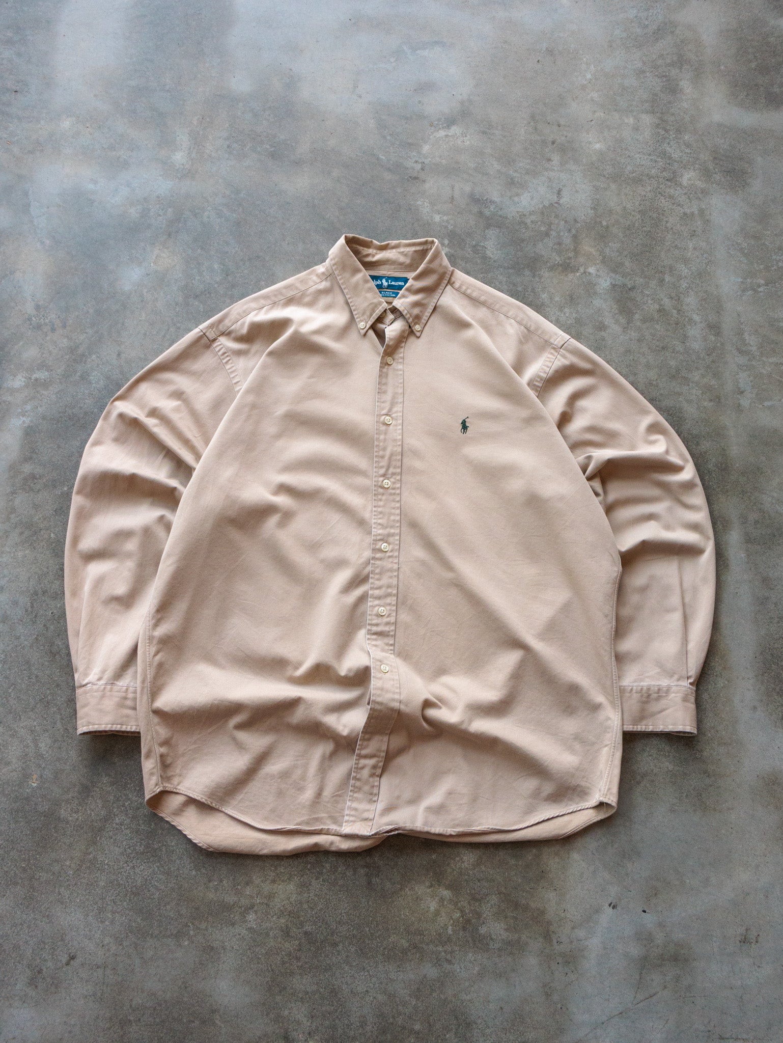 Vintage 90s Beige Ralph Lauren Shirt (L)