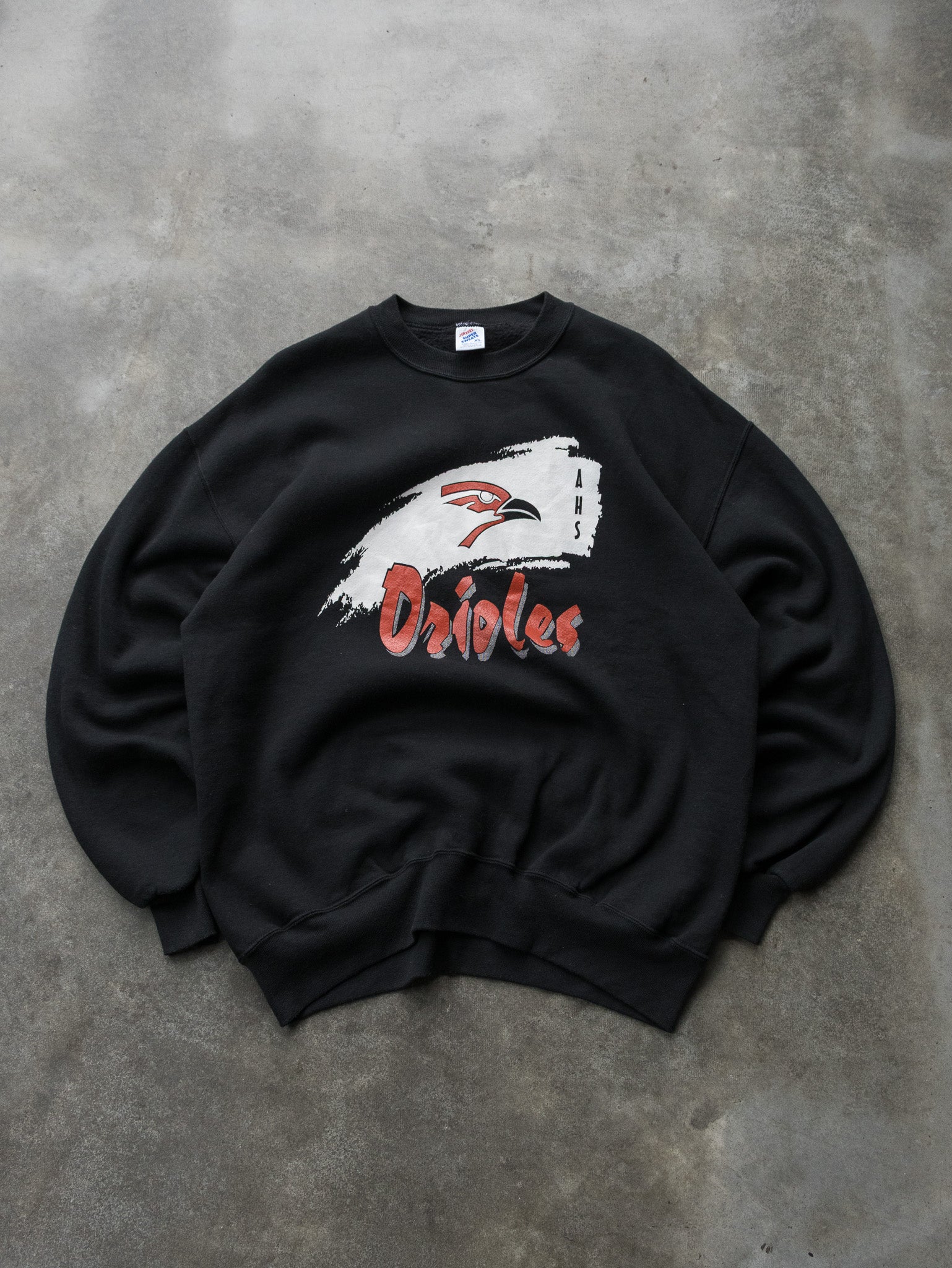 Vintage 90s Black Orioles AHS Sweatshirt (XL)