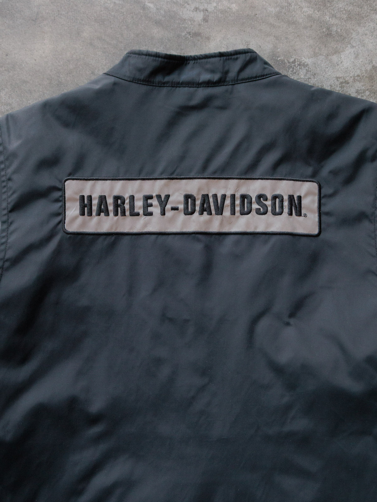 Vintage Black Harley-Davidson Cafe Racer Jacket (L)