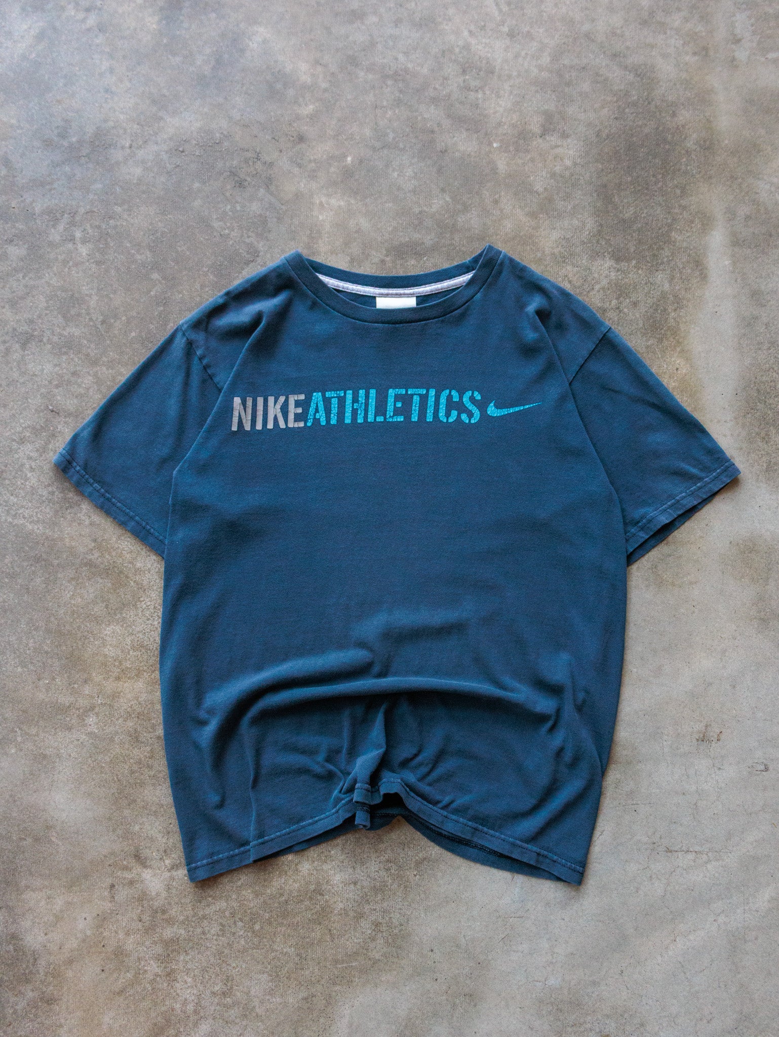 Vintage 00s Teal Nike Athletics Tee (14-16Y)