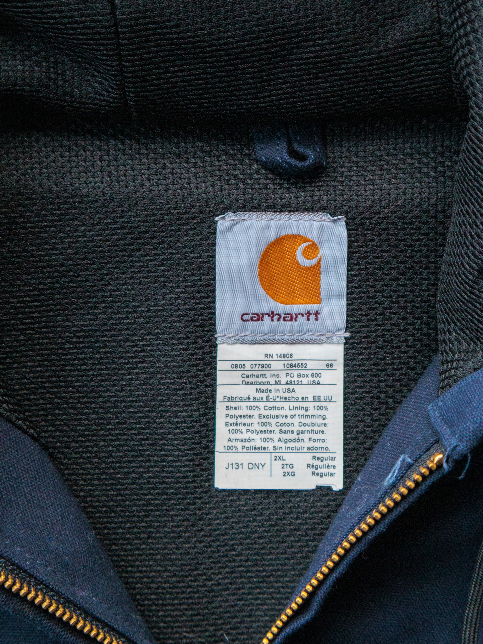 Vintage 00s Navy Carhartt Jacket (2XL)