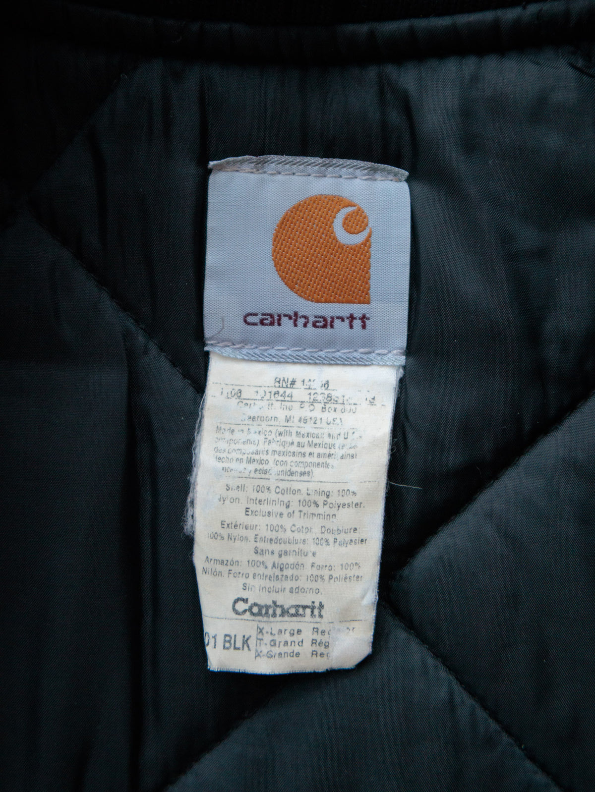 Vintage Black Carhartt Duck Vest (XL)