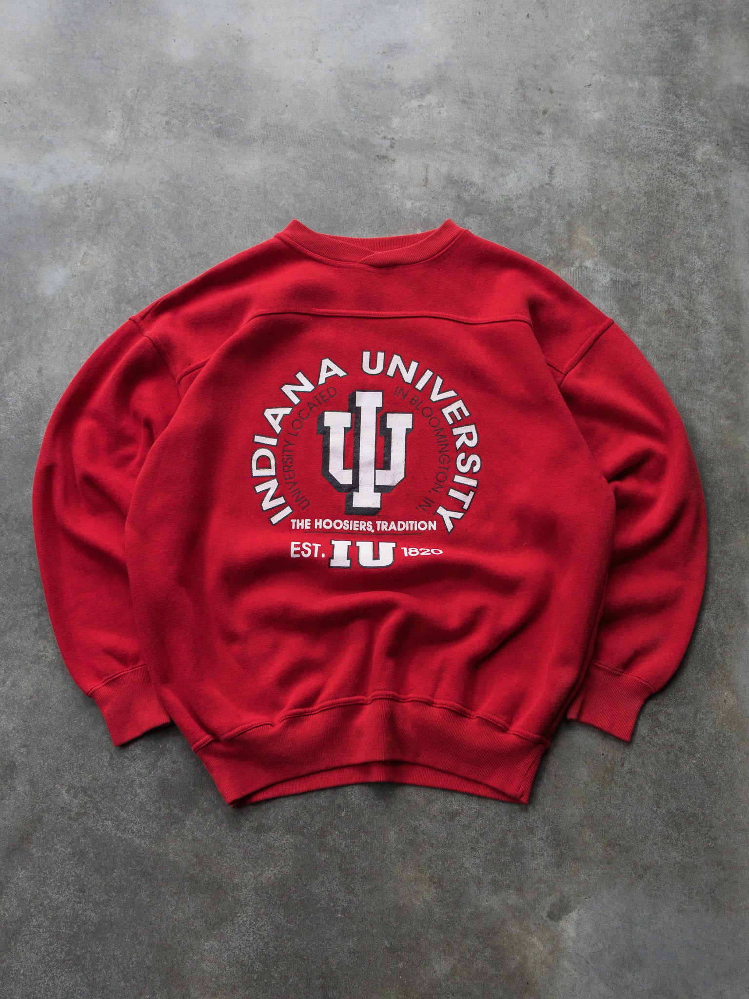 Vintage 00s Red Indiana University Hoosiers Sweatshirt (L)