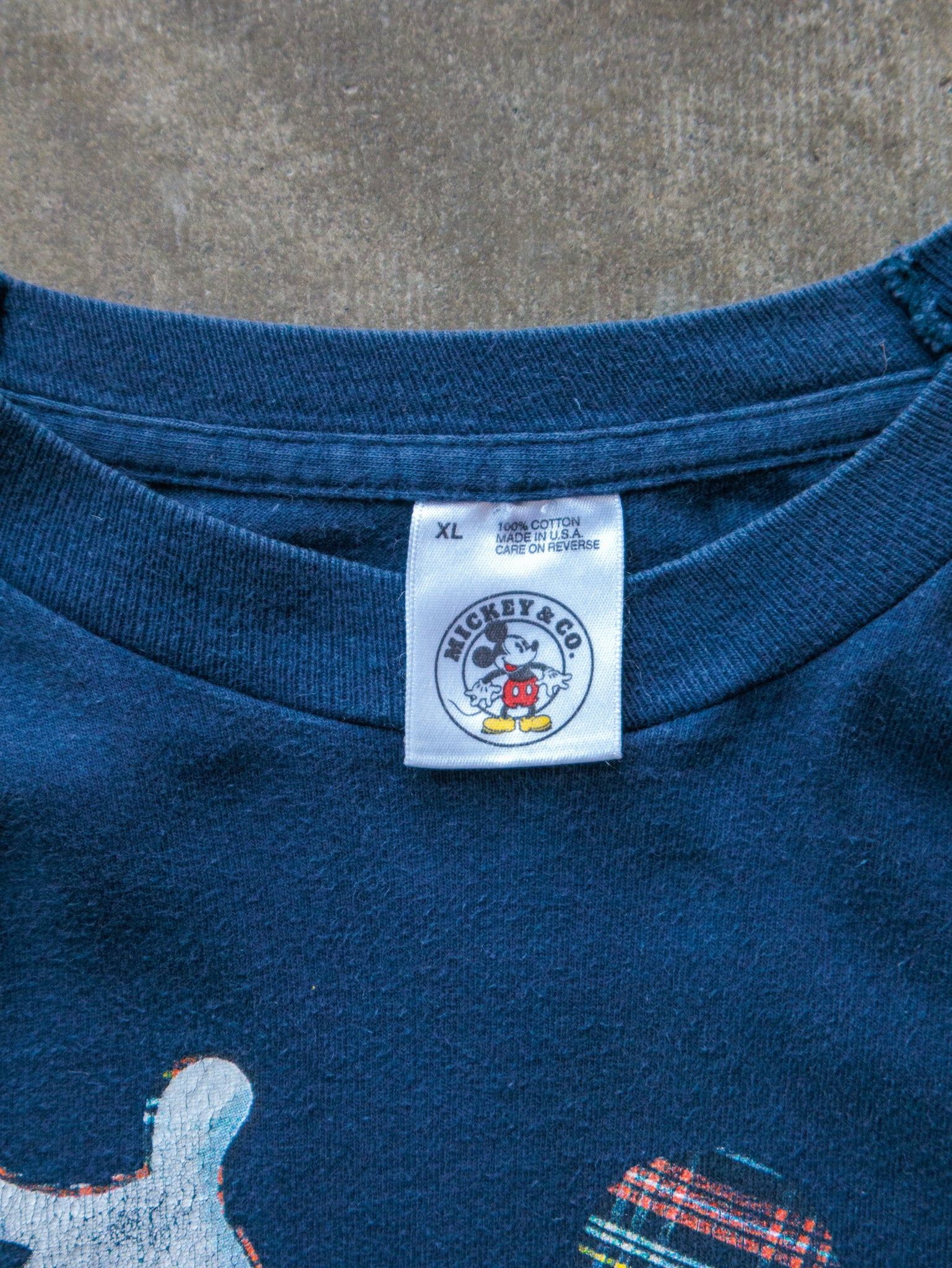 Vintage 90s Navy Mickey Tee (XL)