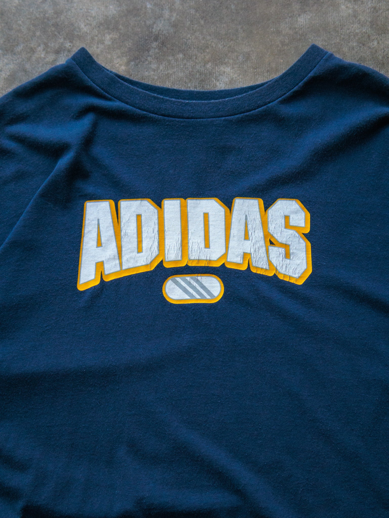 Vintage 00s Navy Adidas Tee (2XL)