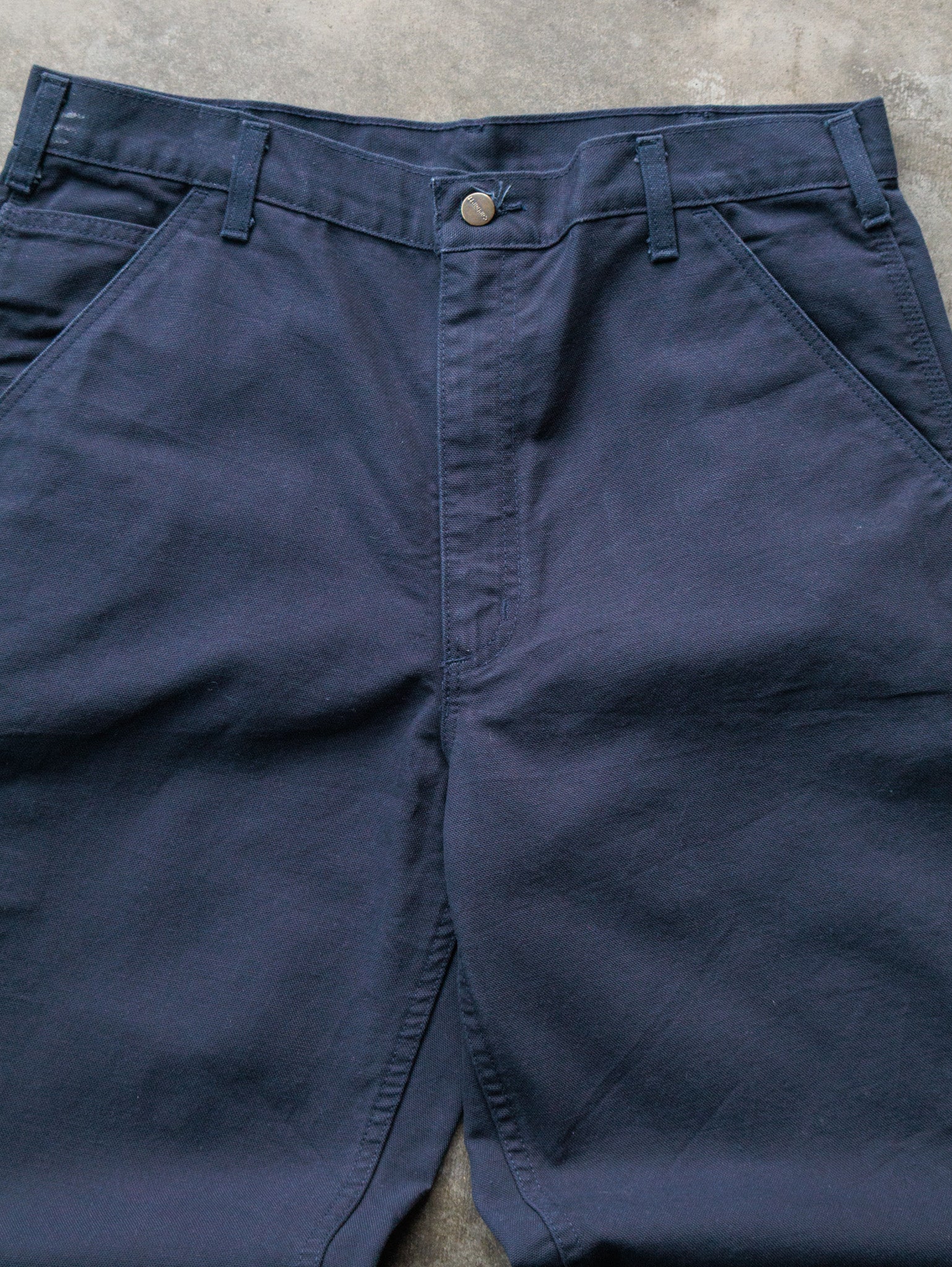 Navy Carhartt Carpenter Pants (W35)