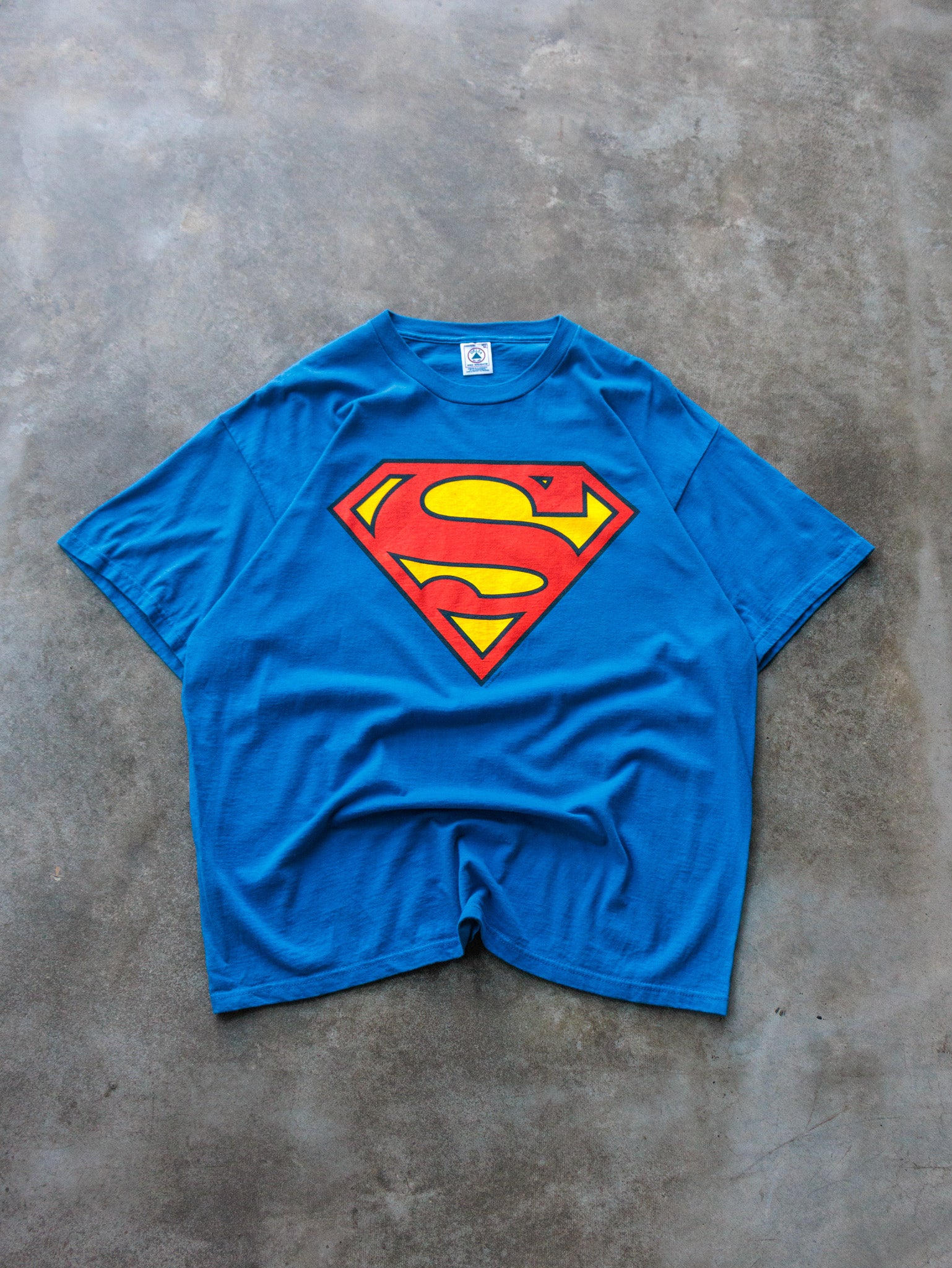 Vintage 00s Blue Superman Tee (XL)