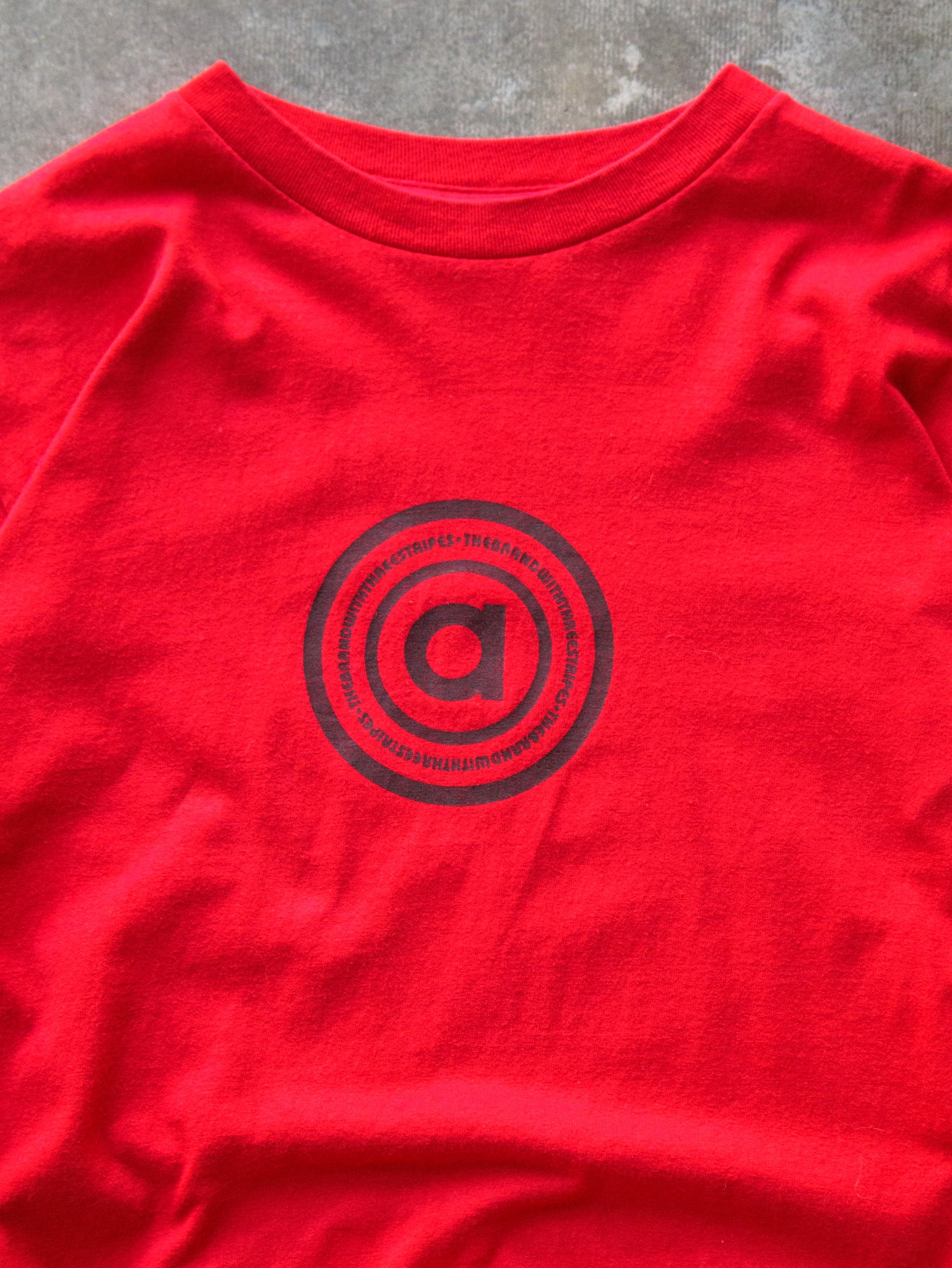 Vintage 90s Red Adidas Graphic Long Sleeve (S)