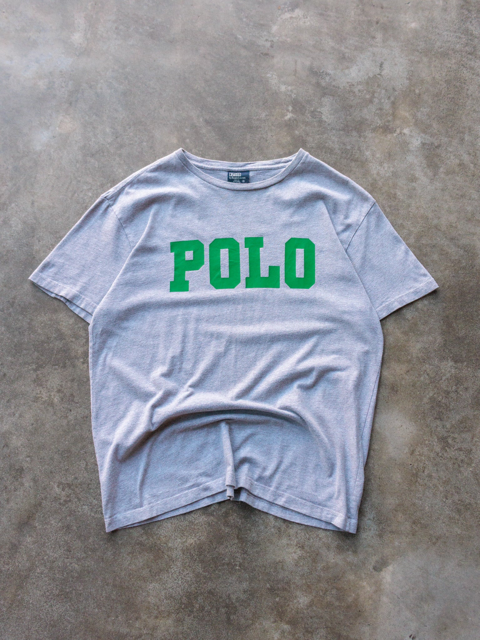 Vintage 90s Grey Polo Ralph Lauren Tee (S)