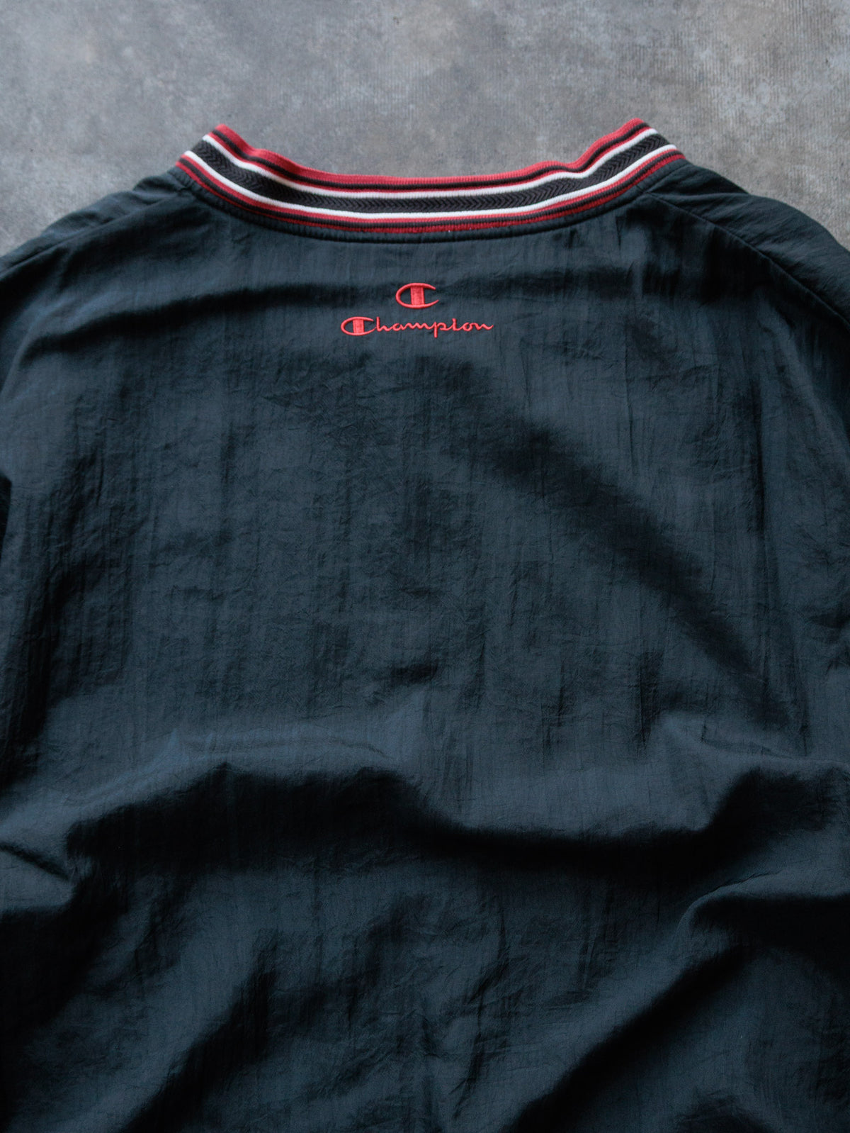Vintage 90s Black Champion Pullover Jacket (L)