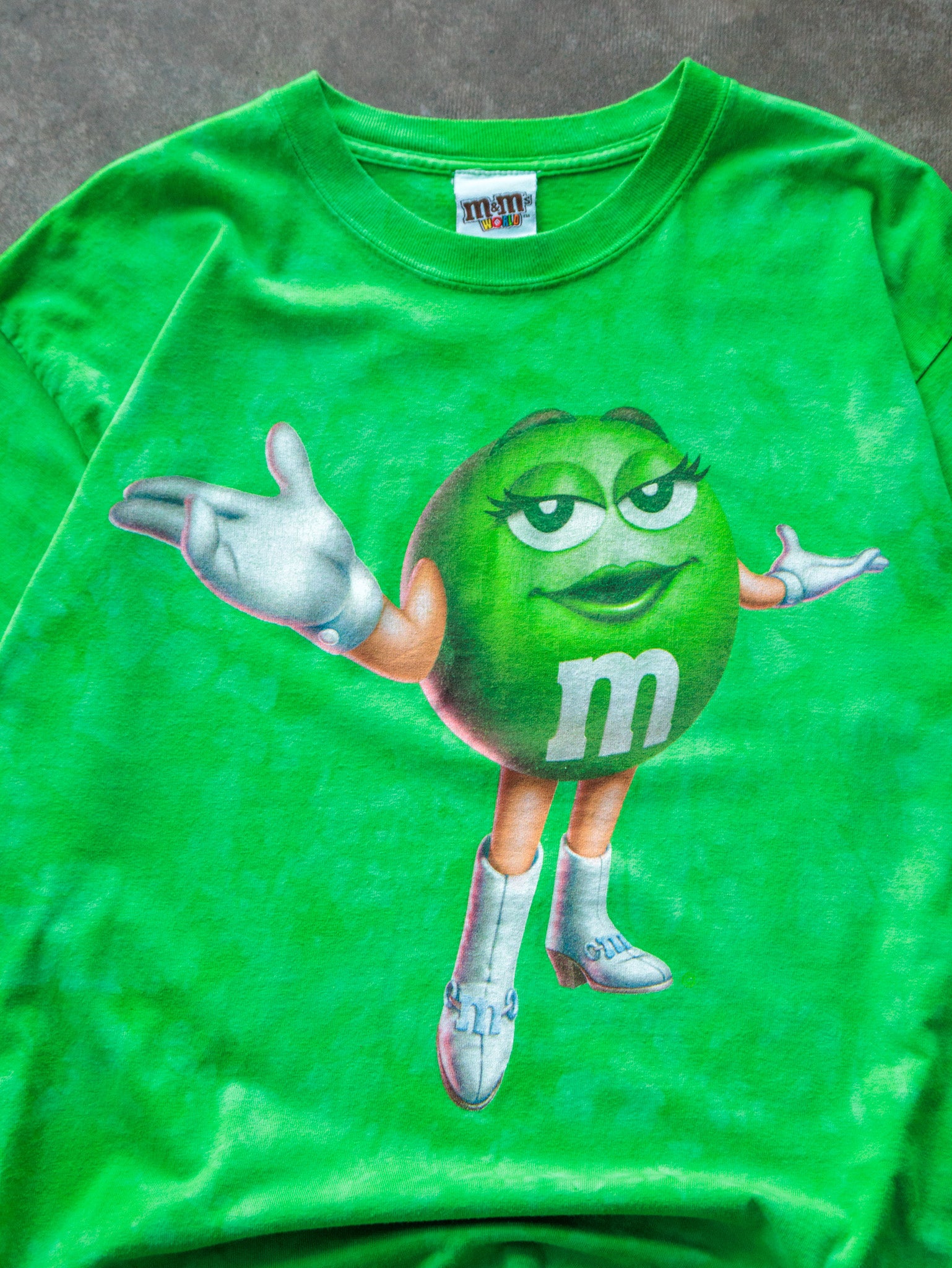Vintage 00s Green M&M's Graphic Tee (L)