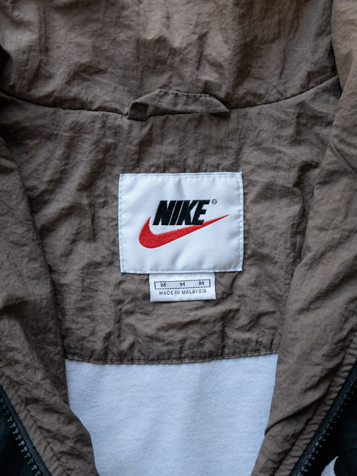 Vintage 90s Brown Nike Colourblock Jacket (M)