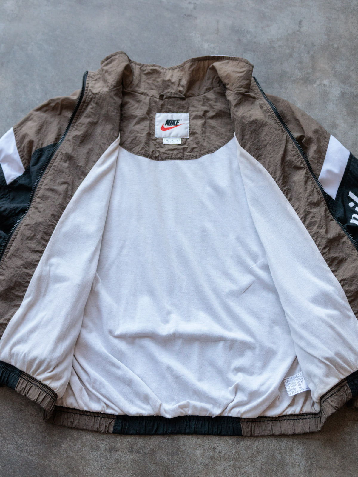 Vintage 90s Brown Nike Colourblock Jacket (M)