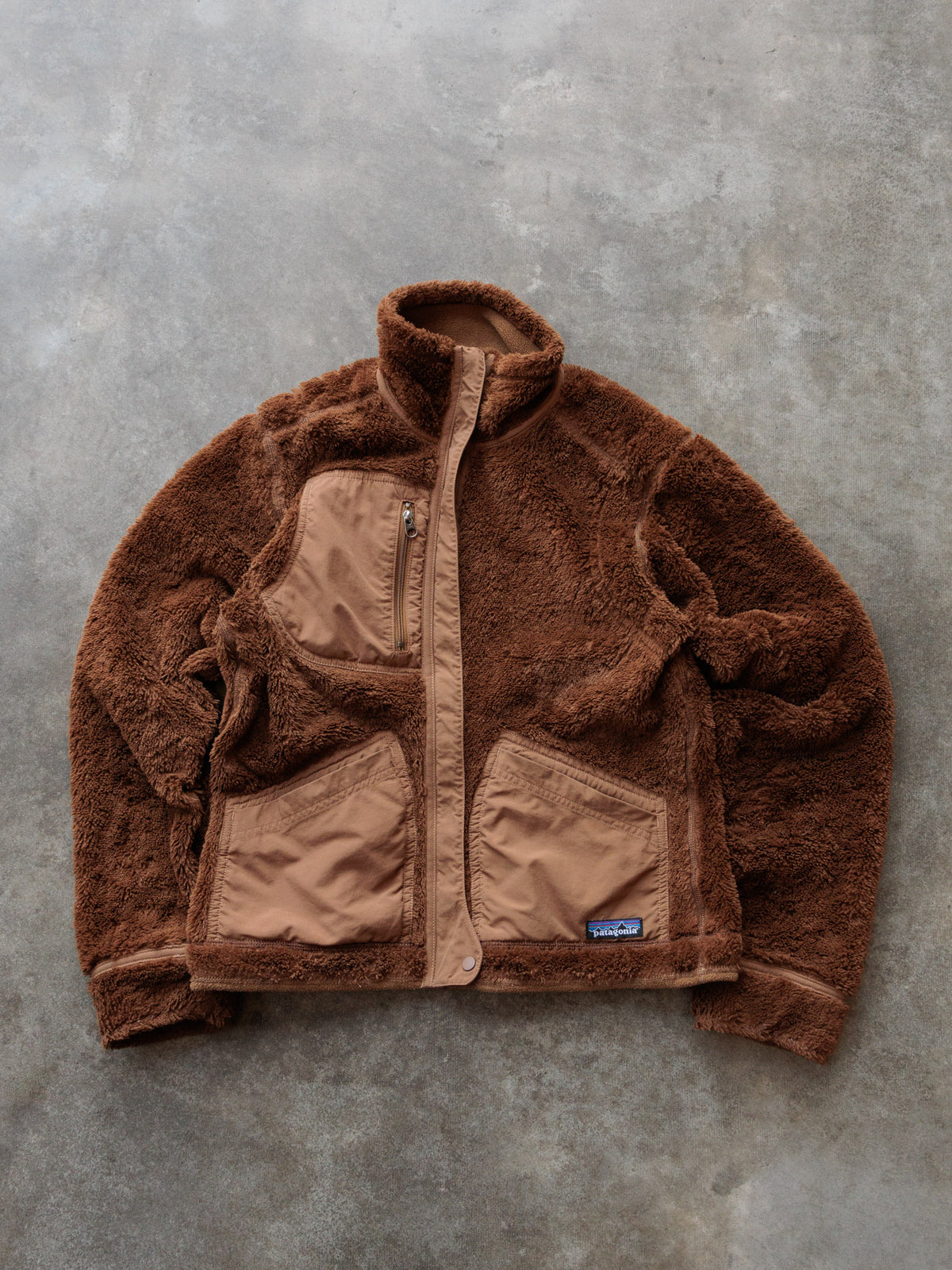 Vintage Brown Patagonia Fleece Jacket (Women's S)