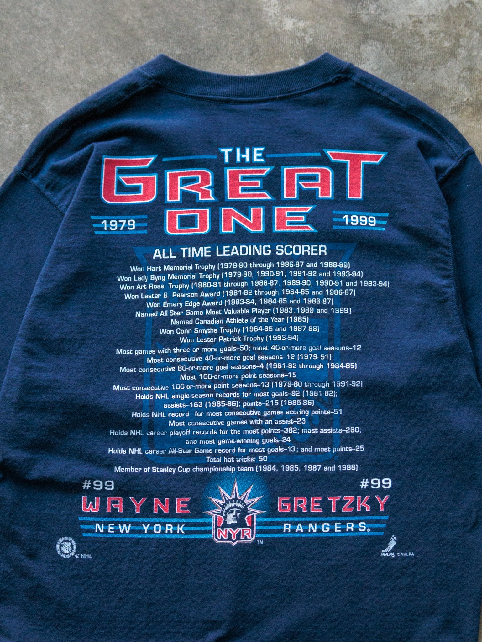 Vintage 90s New York Rangers Wayne Gretzky Tee (M)
