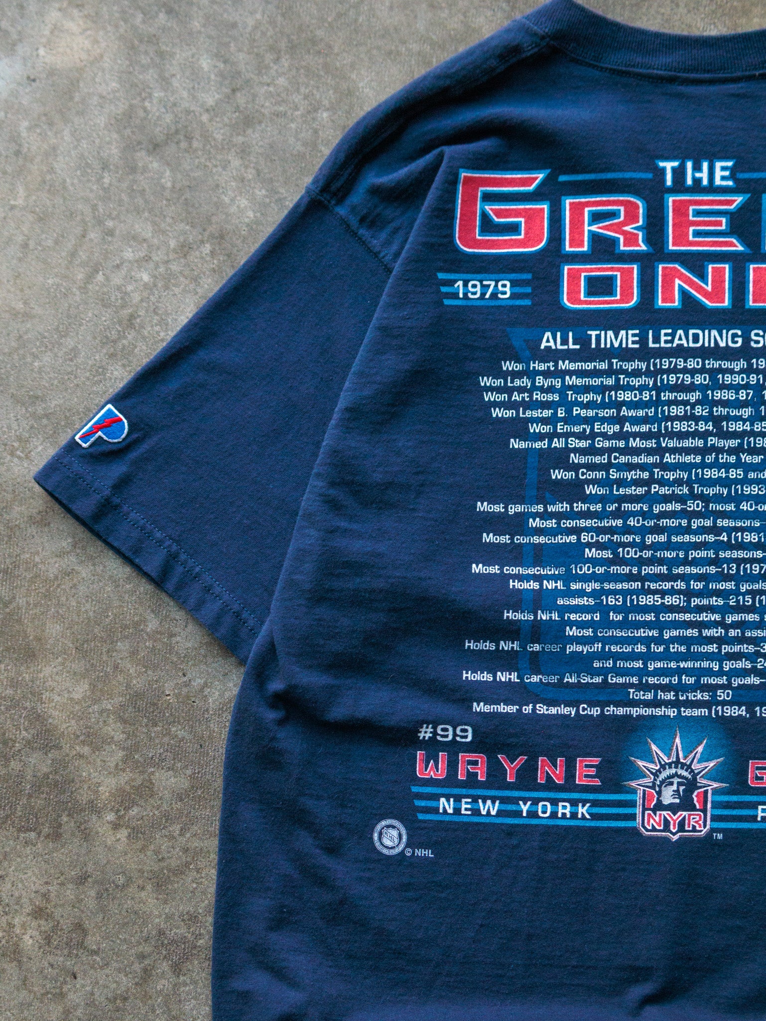 Vintage 90s New York Rangers Wayne Gretzky Tee (M)
