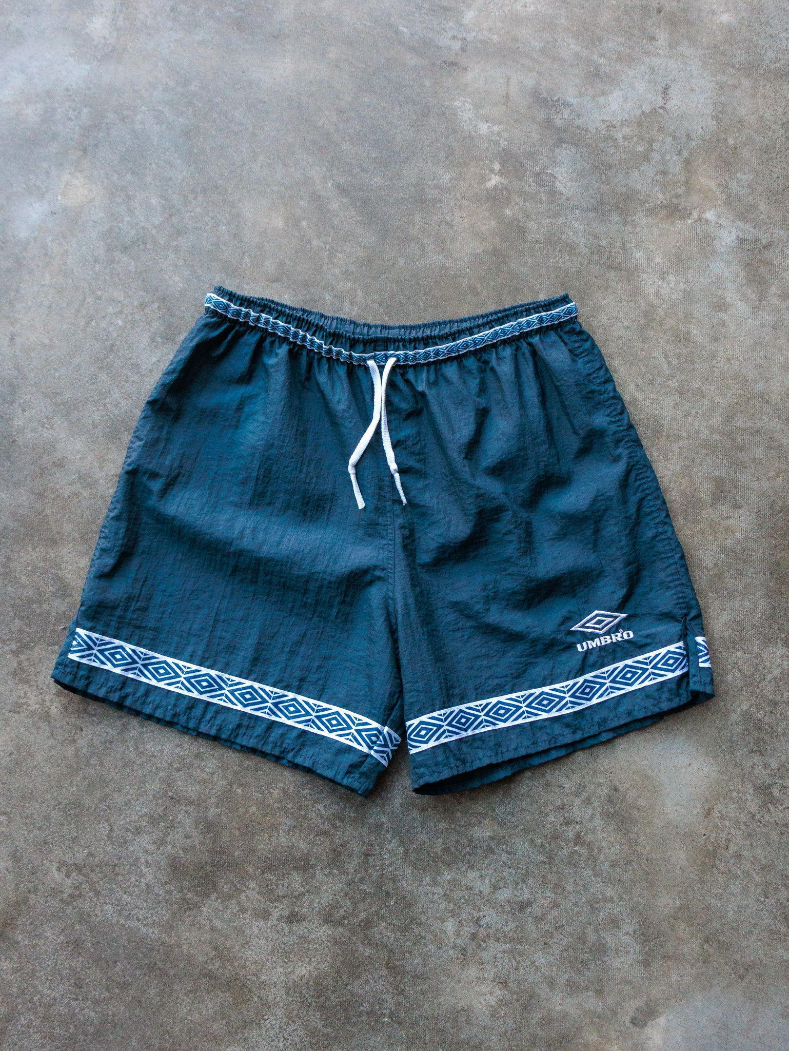 Vintage 90s Teal Umbro Swim Shorts (S)