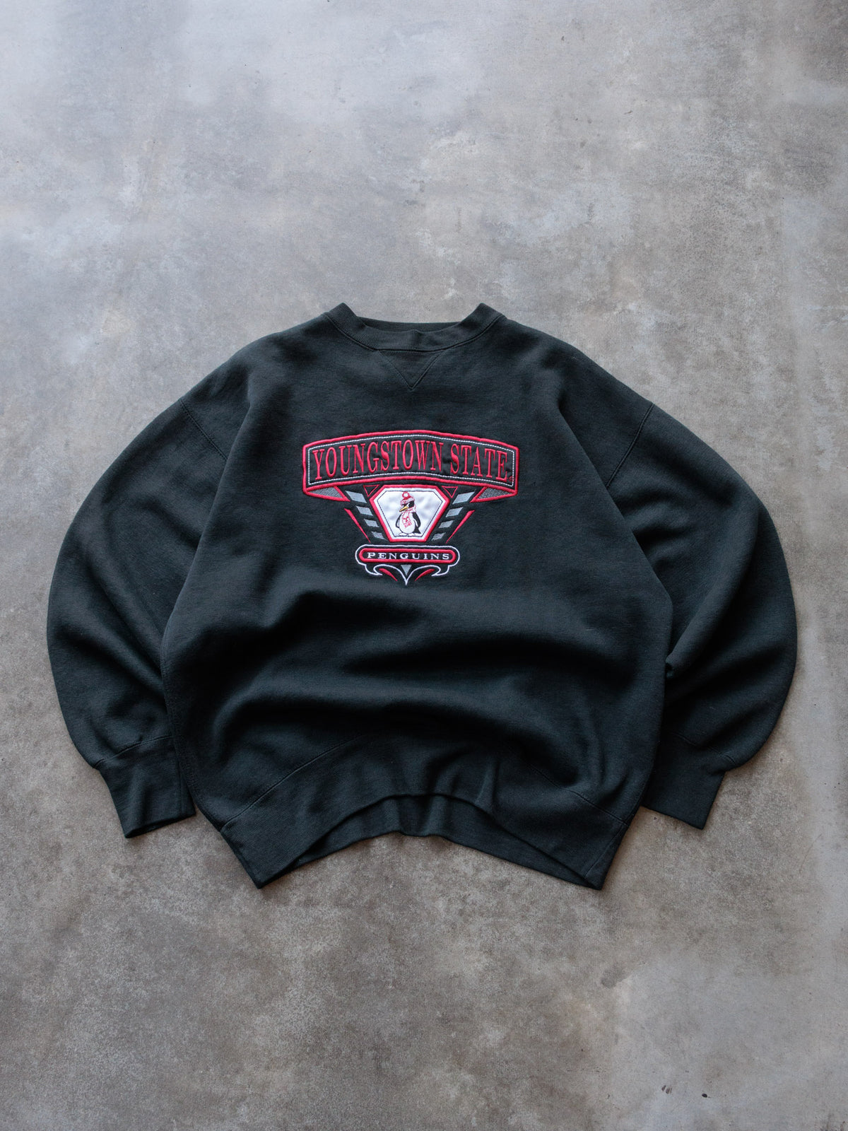Vintage 00s Black Youngstown State Penguins Sweatshirt (L)
