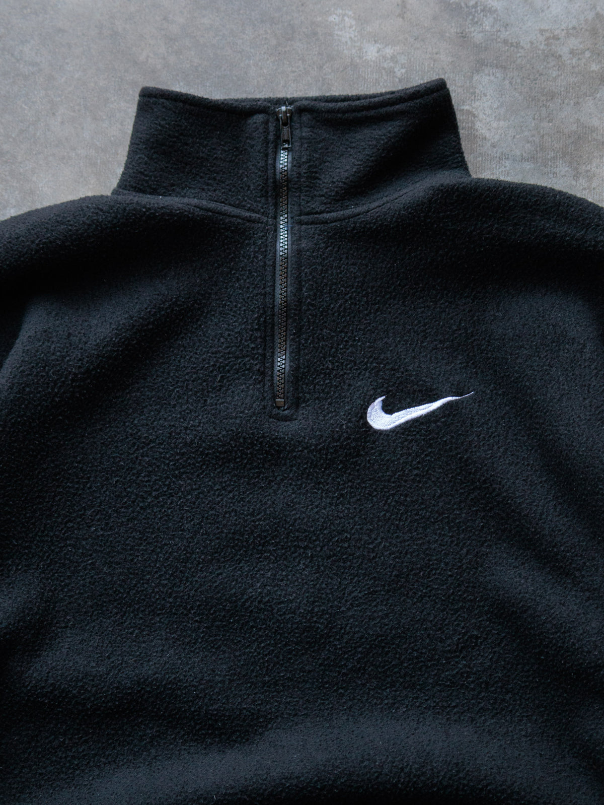 Vintage 90s Black Nike Fleece Quarter Zip (XL)