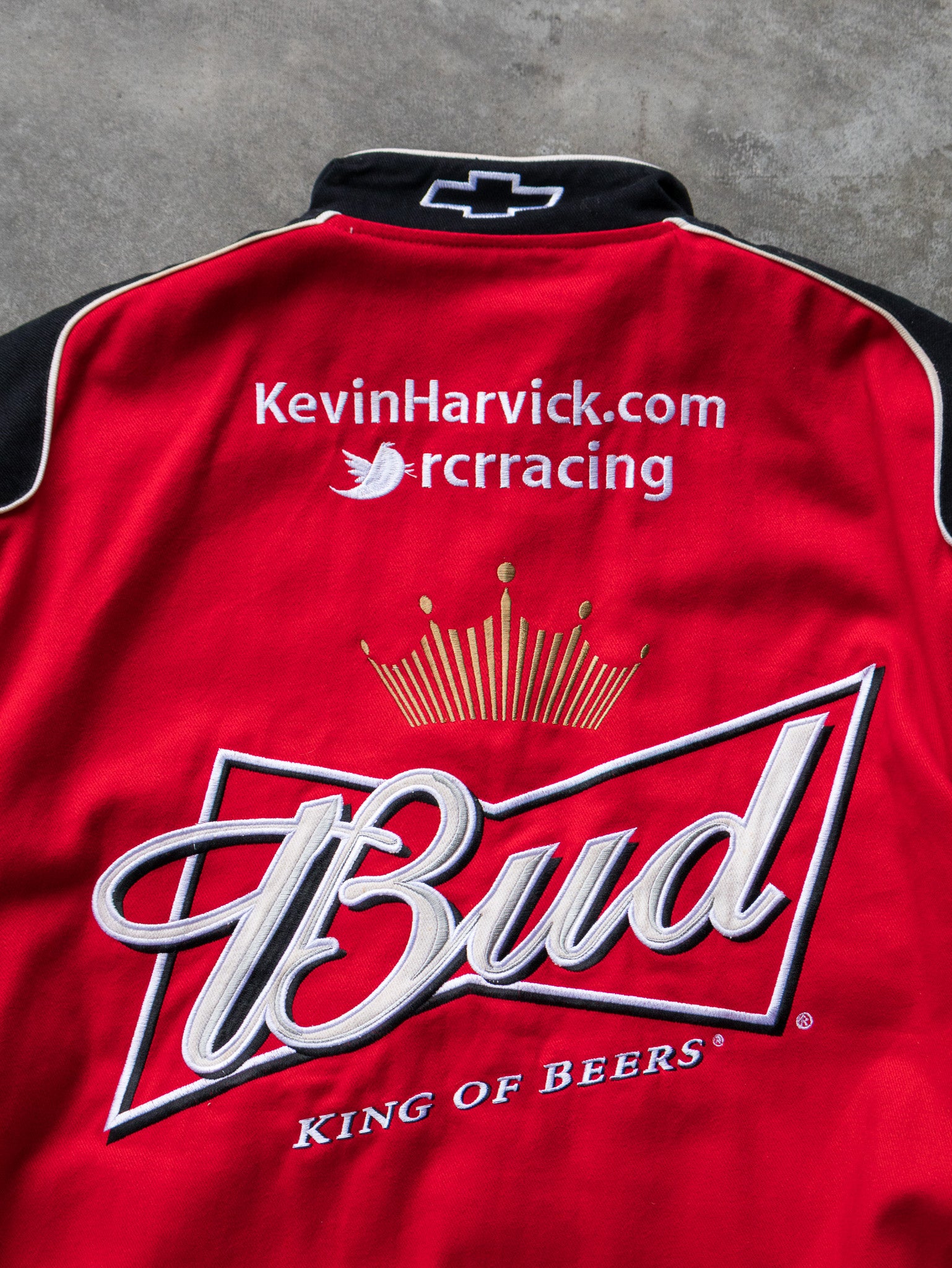 Vintage Kevin Harvick Budweiser NASCAR Jacket (XL)