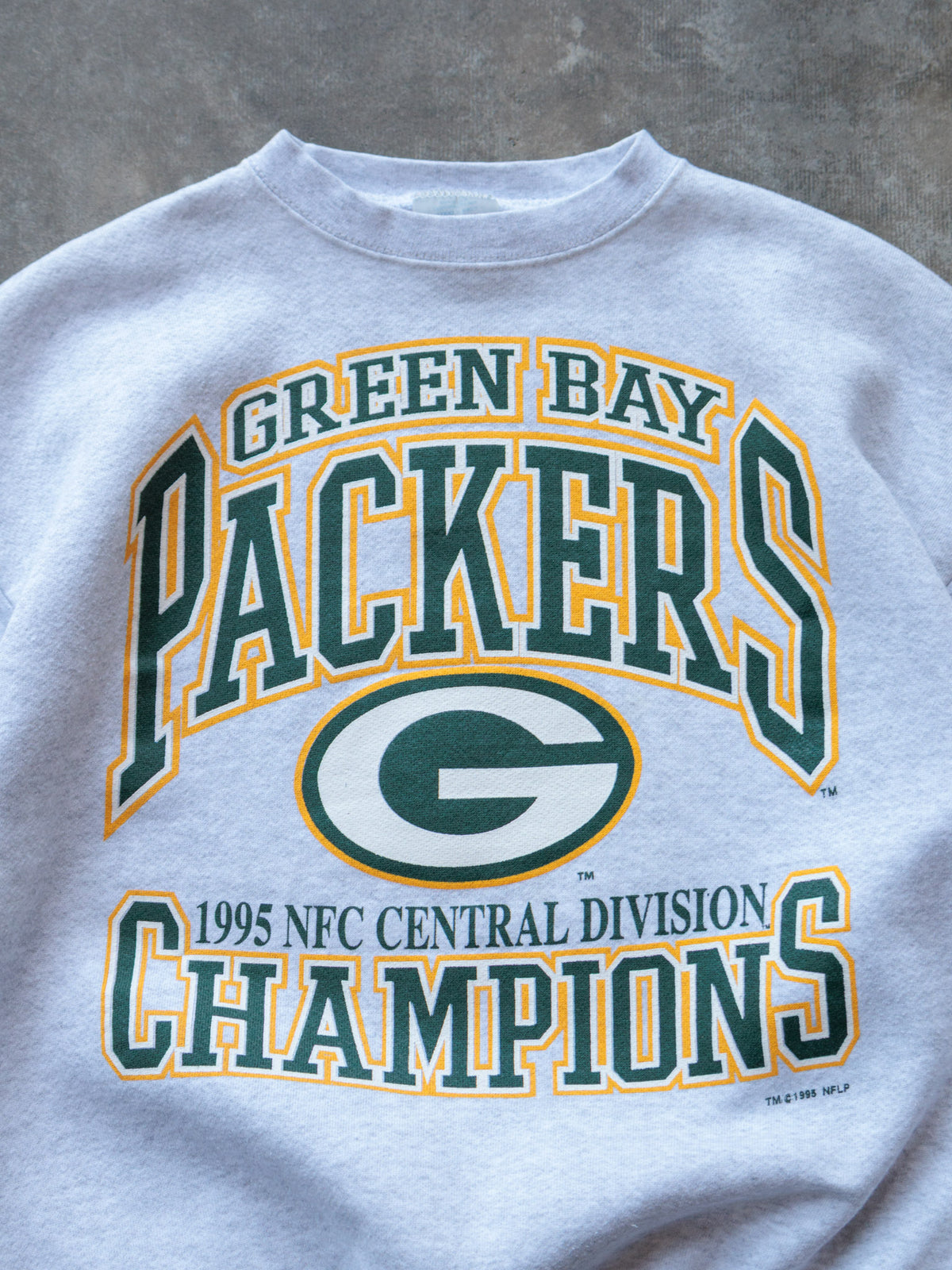Vintage 90s Grey Green Bay Packers Sweatshirt (L)