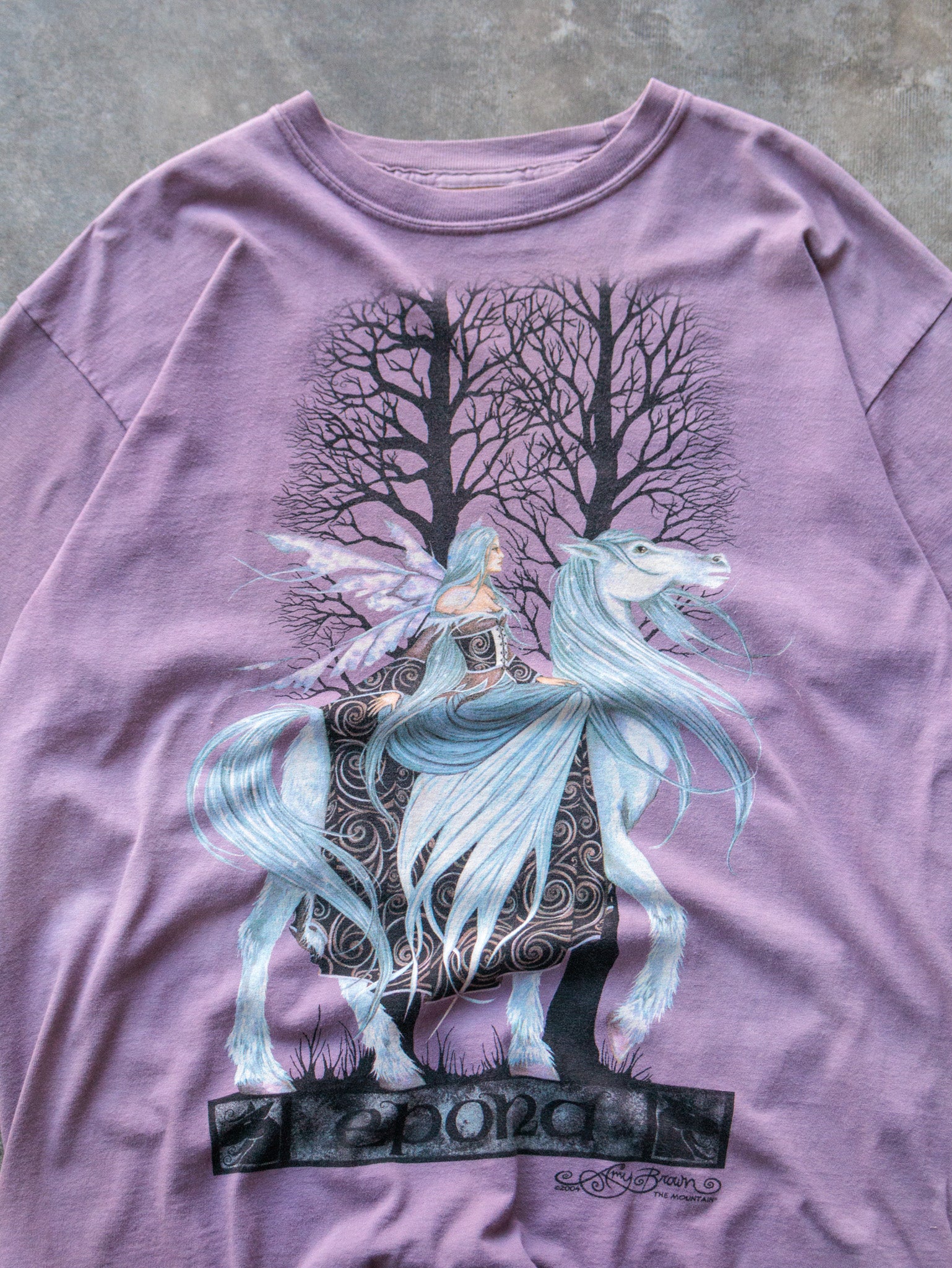 Vintage 90s Purple Epona Fairy Tee (L)