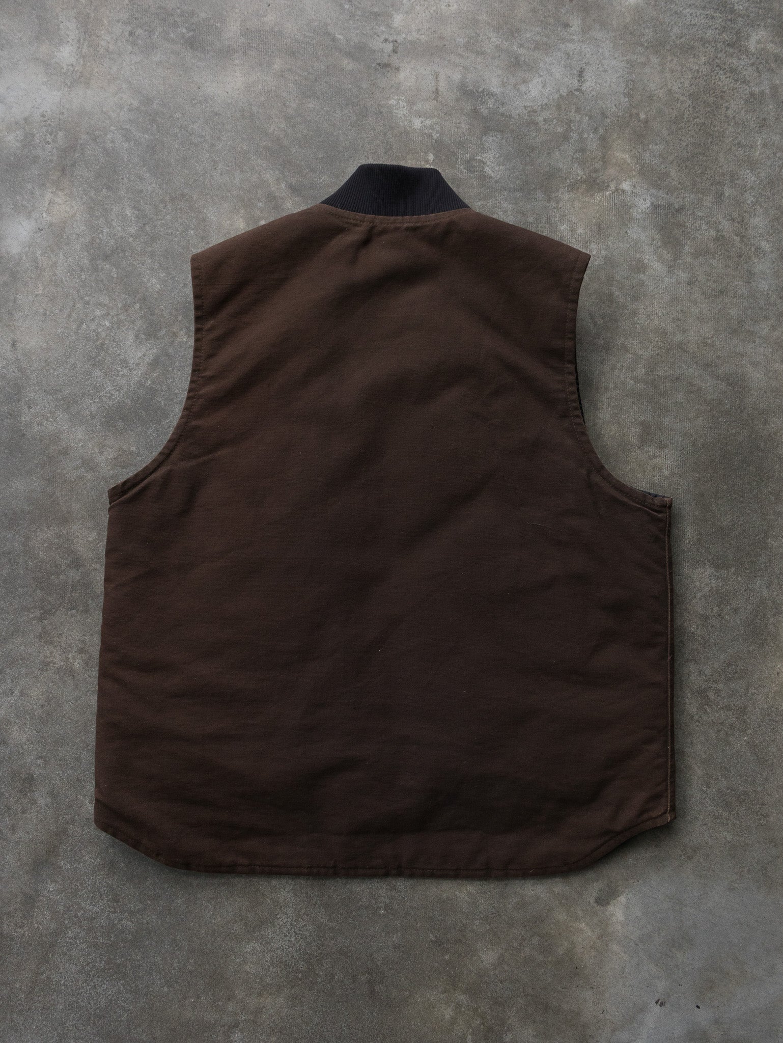 Vintage 00s Dark Brown Carhartt Sandstone Arctic Vest (L)