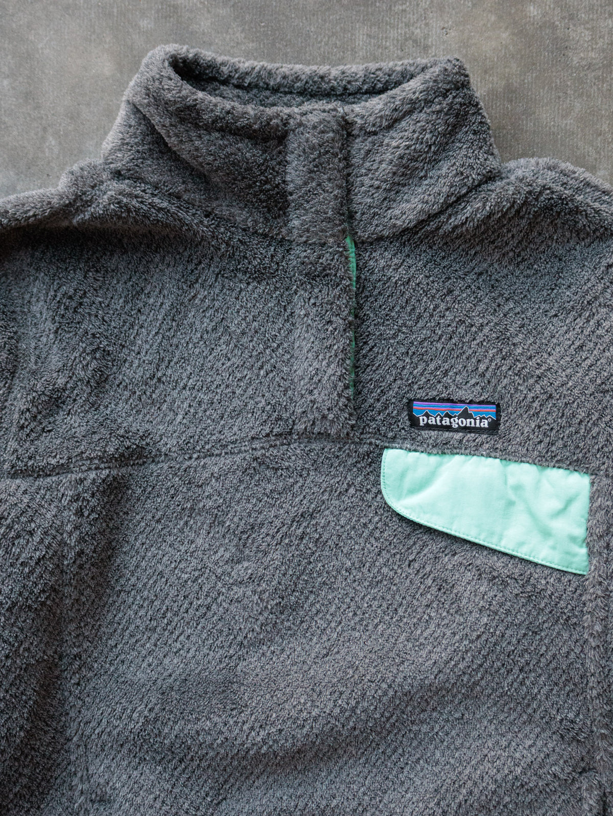 Grey Patagonia Fleece Quarter Zip (XS)