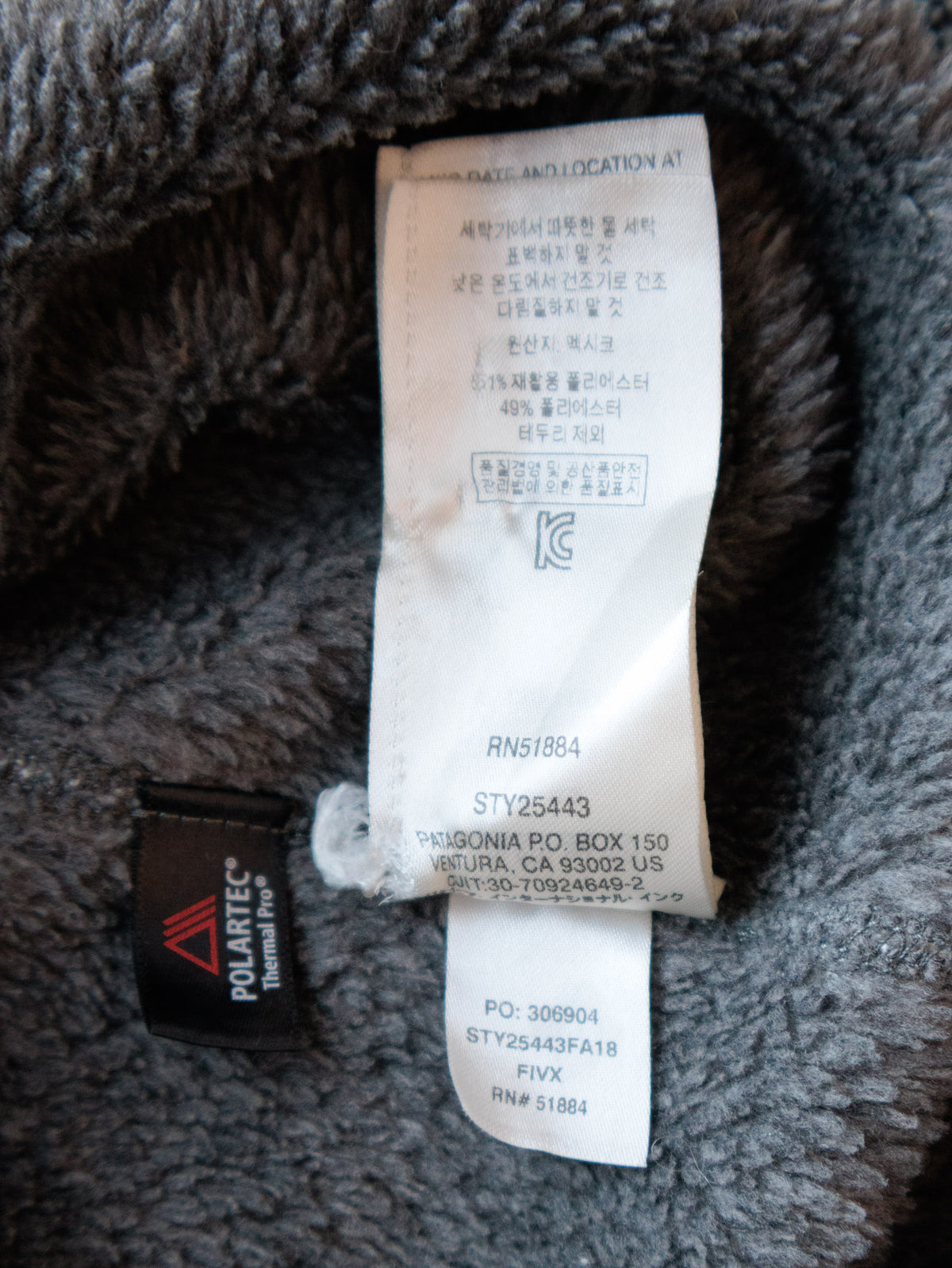 Grey Patagonia Fleece Quarter Zip (XS)