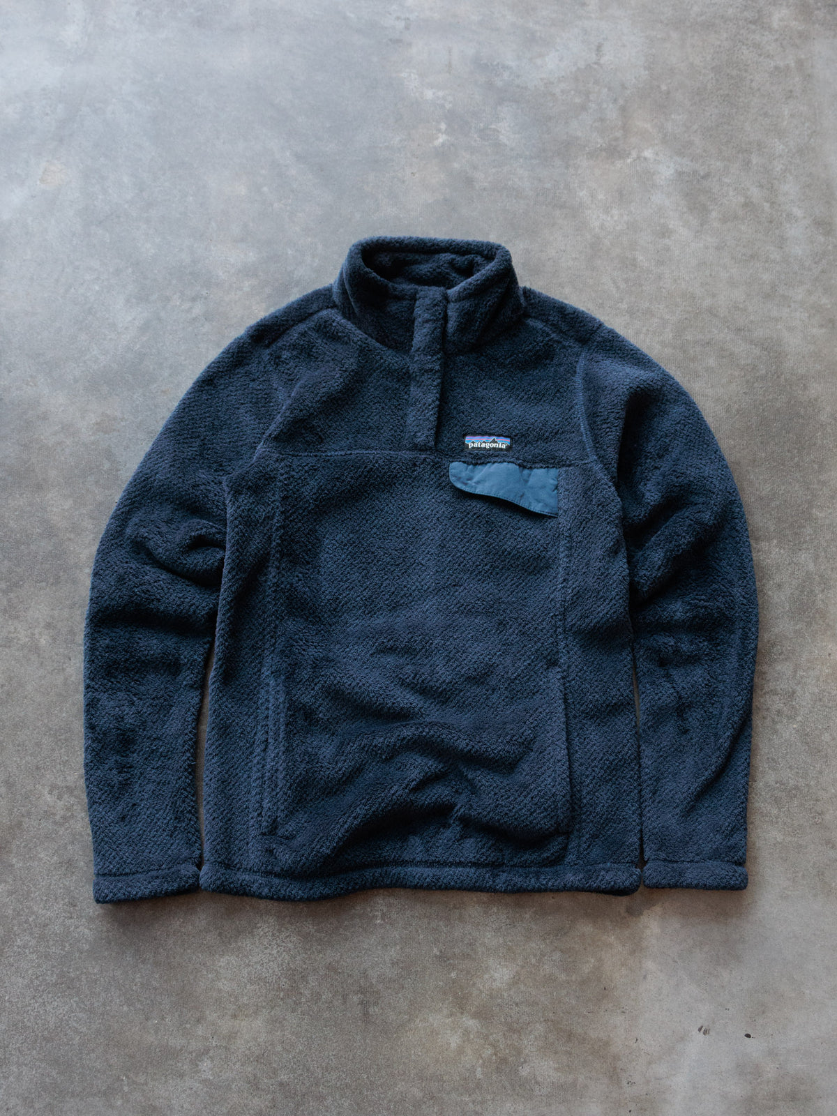 Navy Patagonia Fleece Sweatshirt (XS)