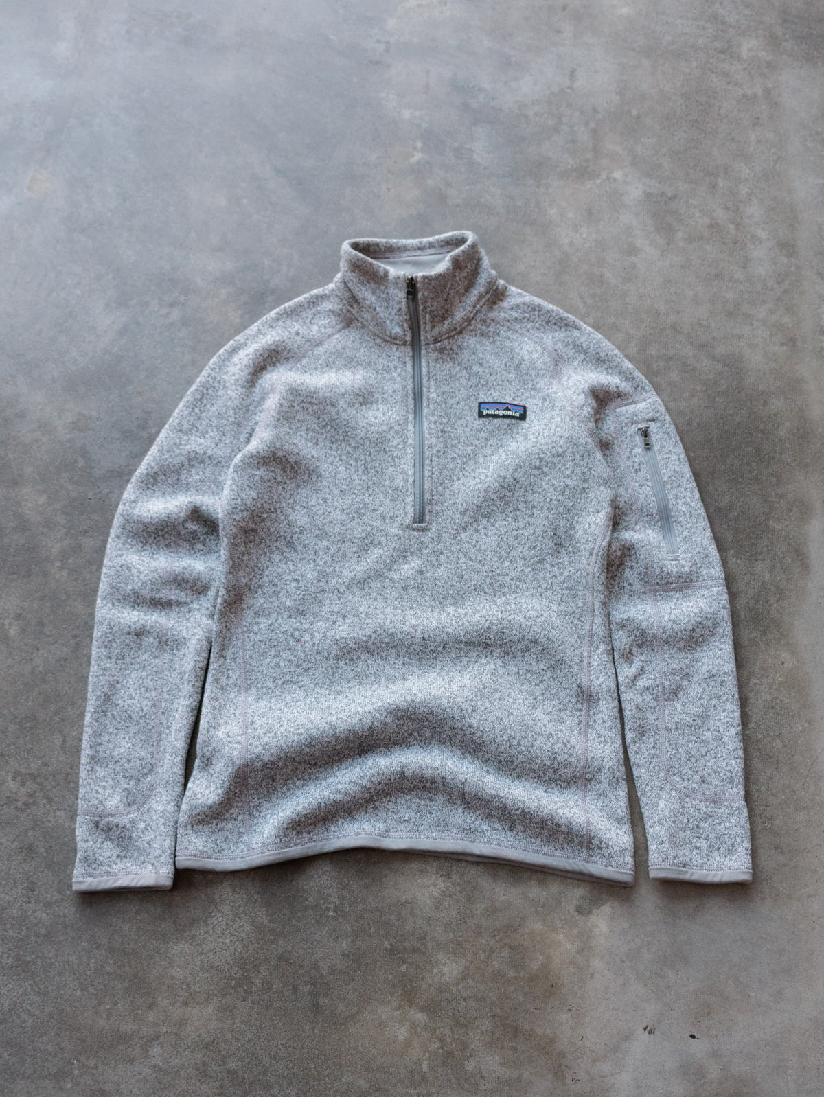 Grey Patagonia Knit Quarter Zip (XS)