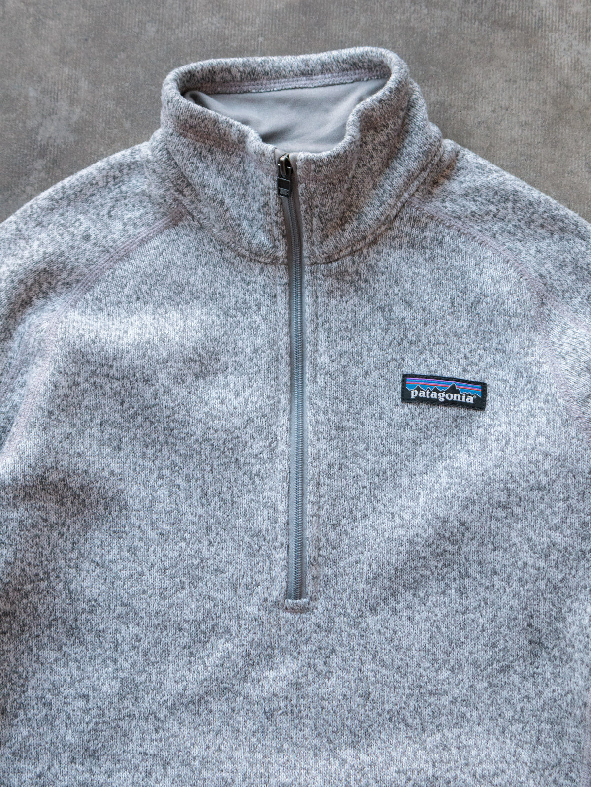 Grey Patagonia Knit Quarter Zip (XS)