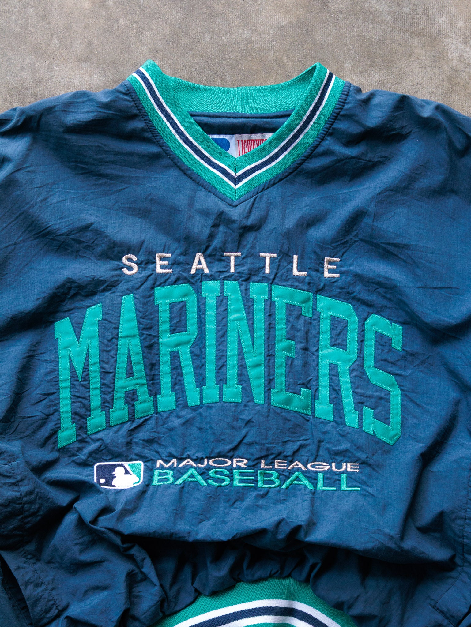 Vintage 90s Russell Athletic Seattle Mariners Windbreaker Jacket (L)
