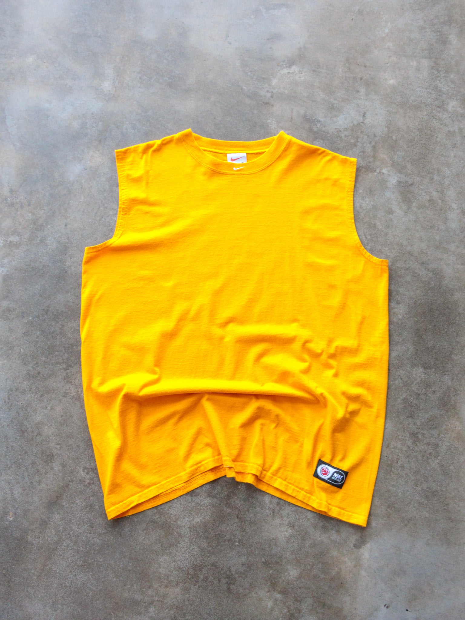 Vintage 00s Yellow Nike Tank Top (XL)
