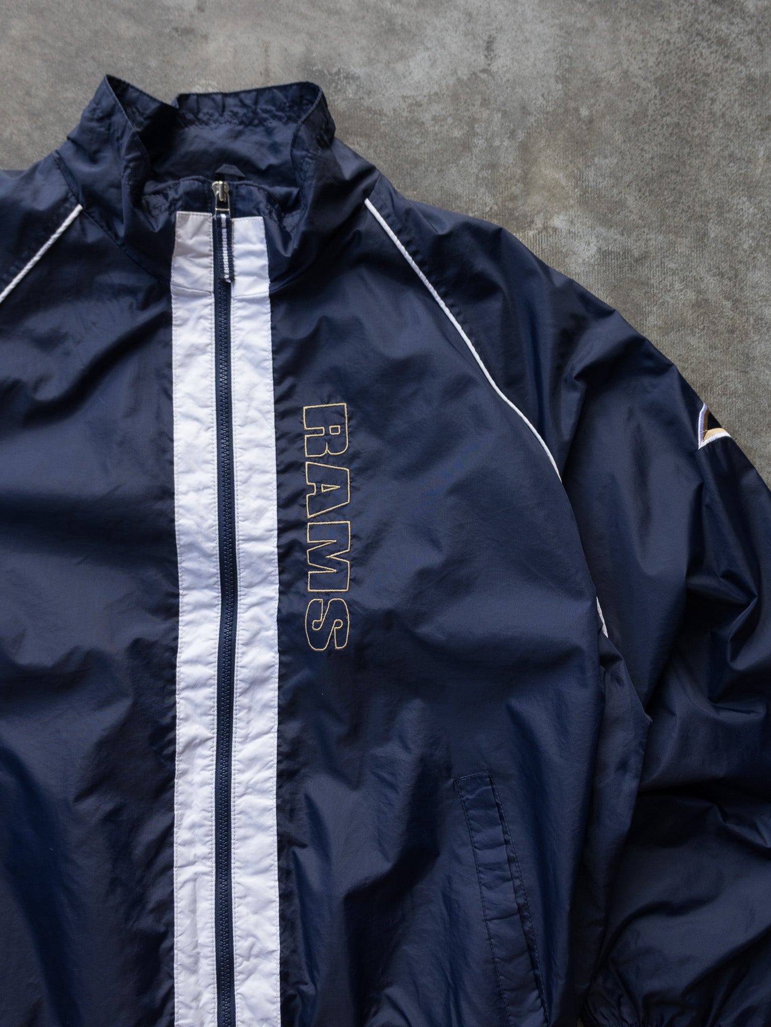 Vintage 00s Navy Puma St. Louis Rams Shell Jacket (L)