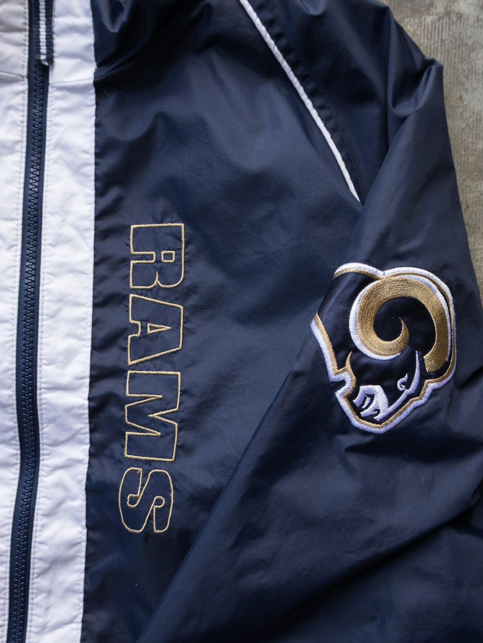 Vintage 00s Navy Puma St. Louis Rams Shell Jacket (L)
