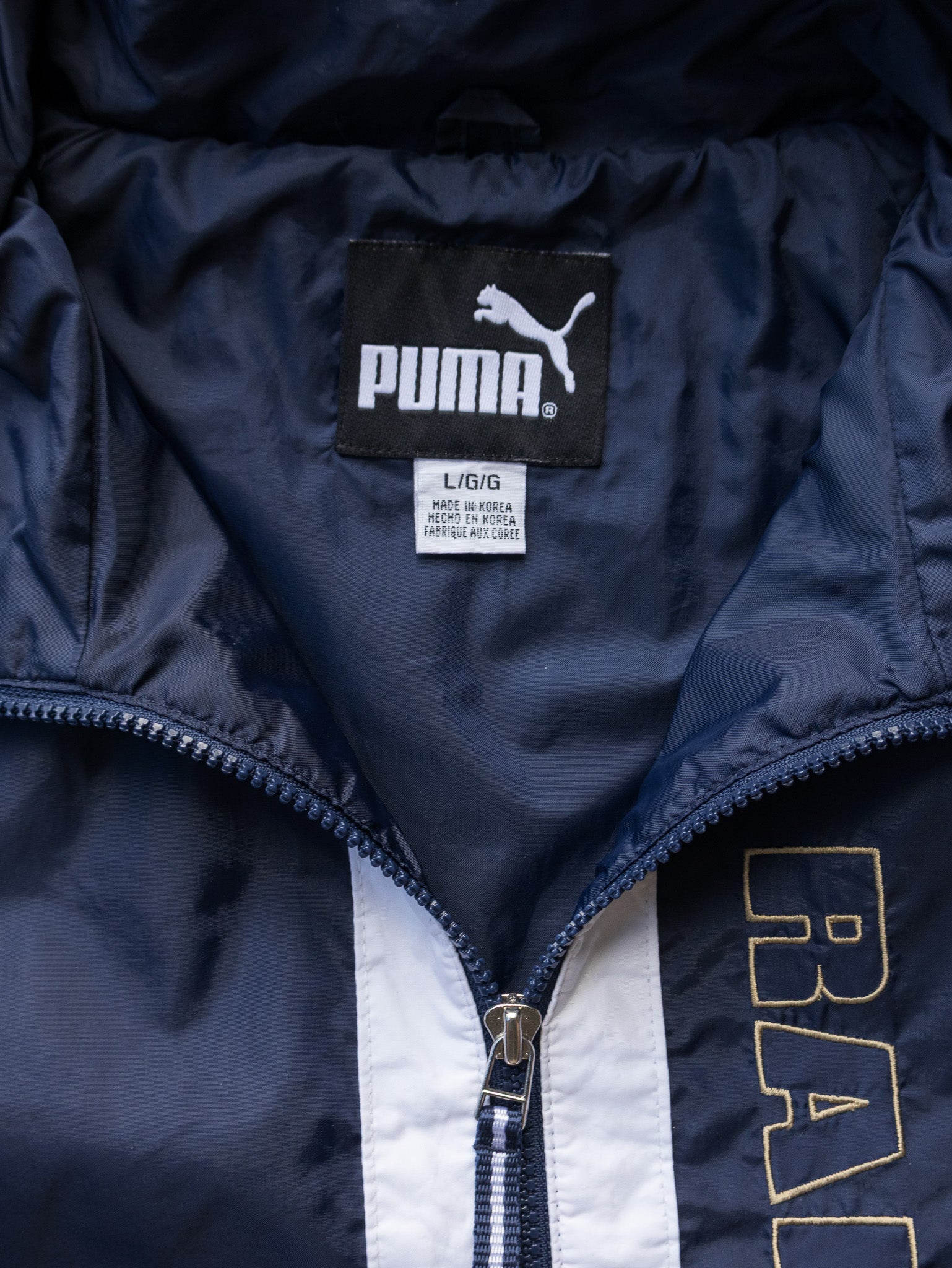 Vintage 00s Navy Puma St. Louis Rams Shell Jacket (L)
