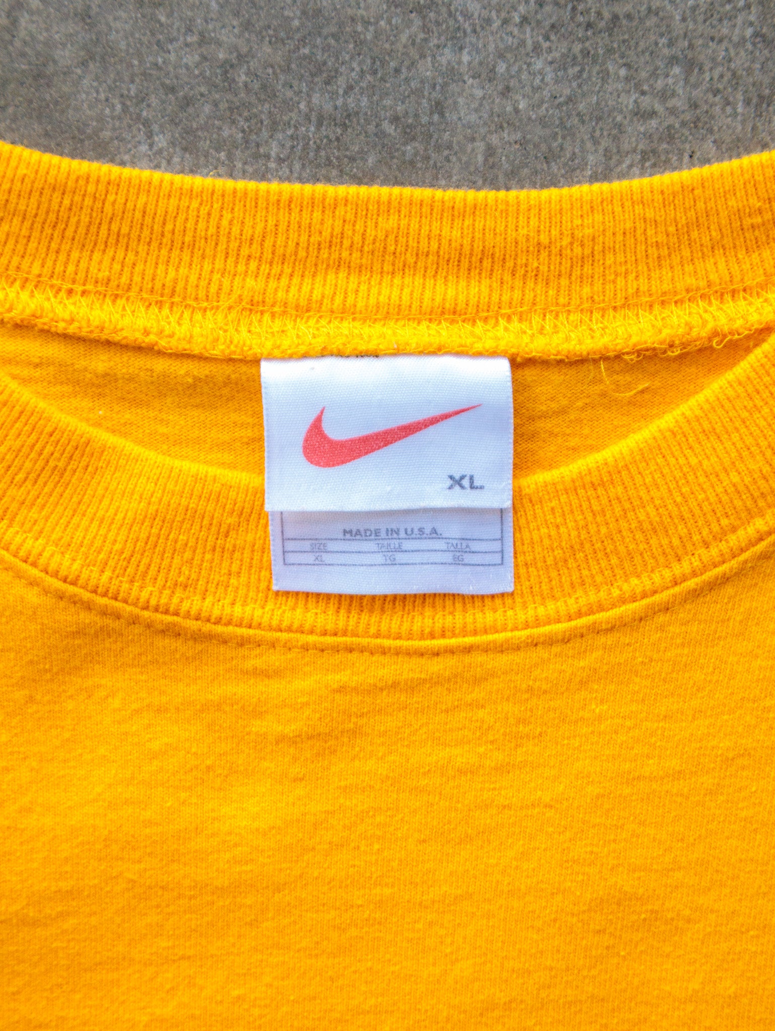 Vintage 00s Yellow Nike Tank Top (XL)