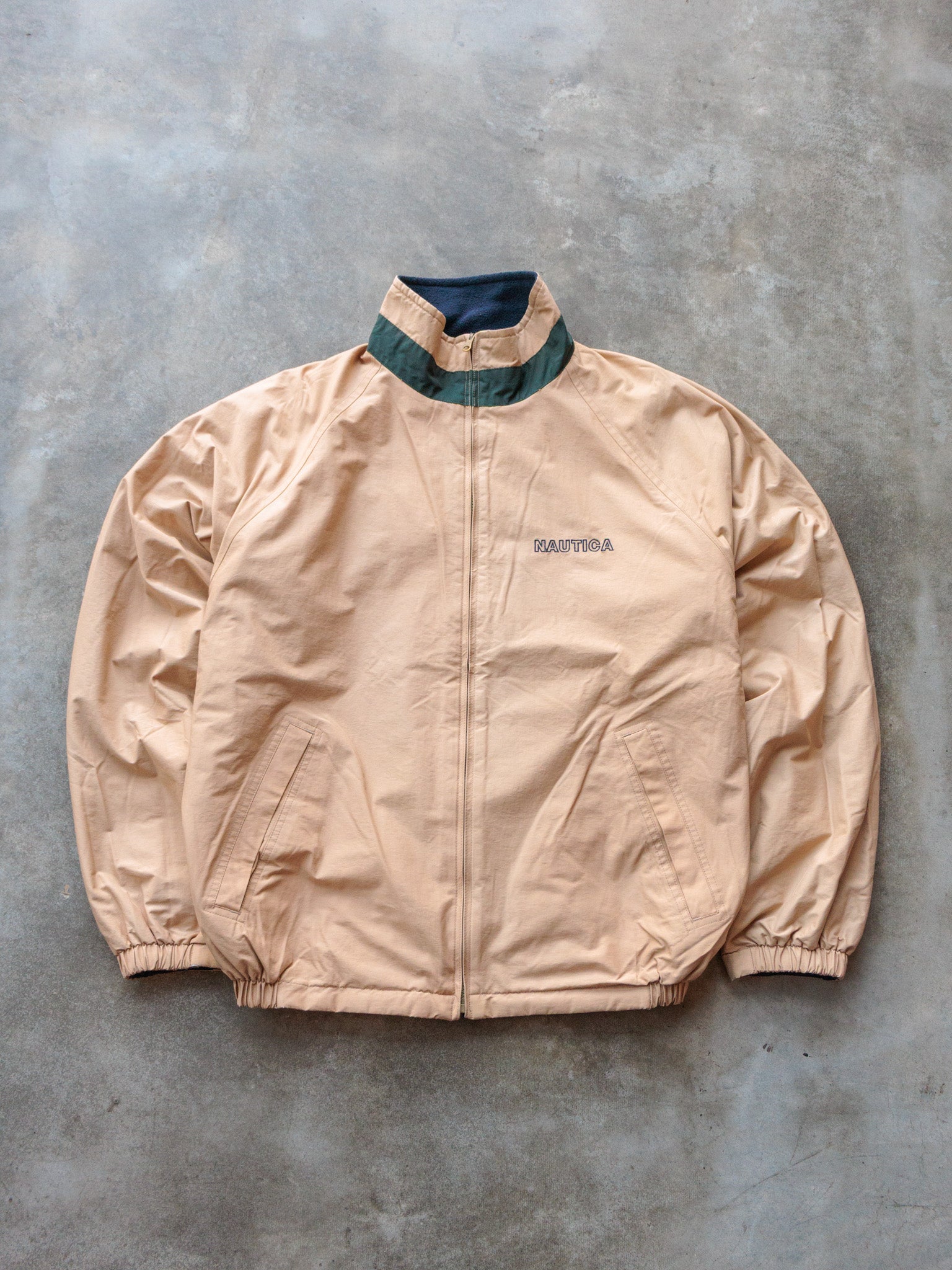 Vintage 90s Navy & Beige Reversible Nautica Jacket (2XL)