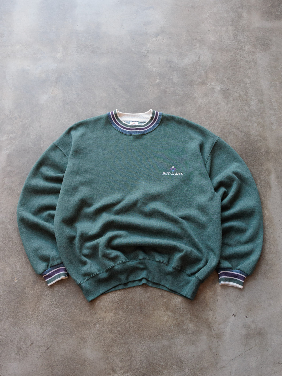 Vintage 90s Green Bud Light Sweatshirt (XL)