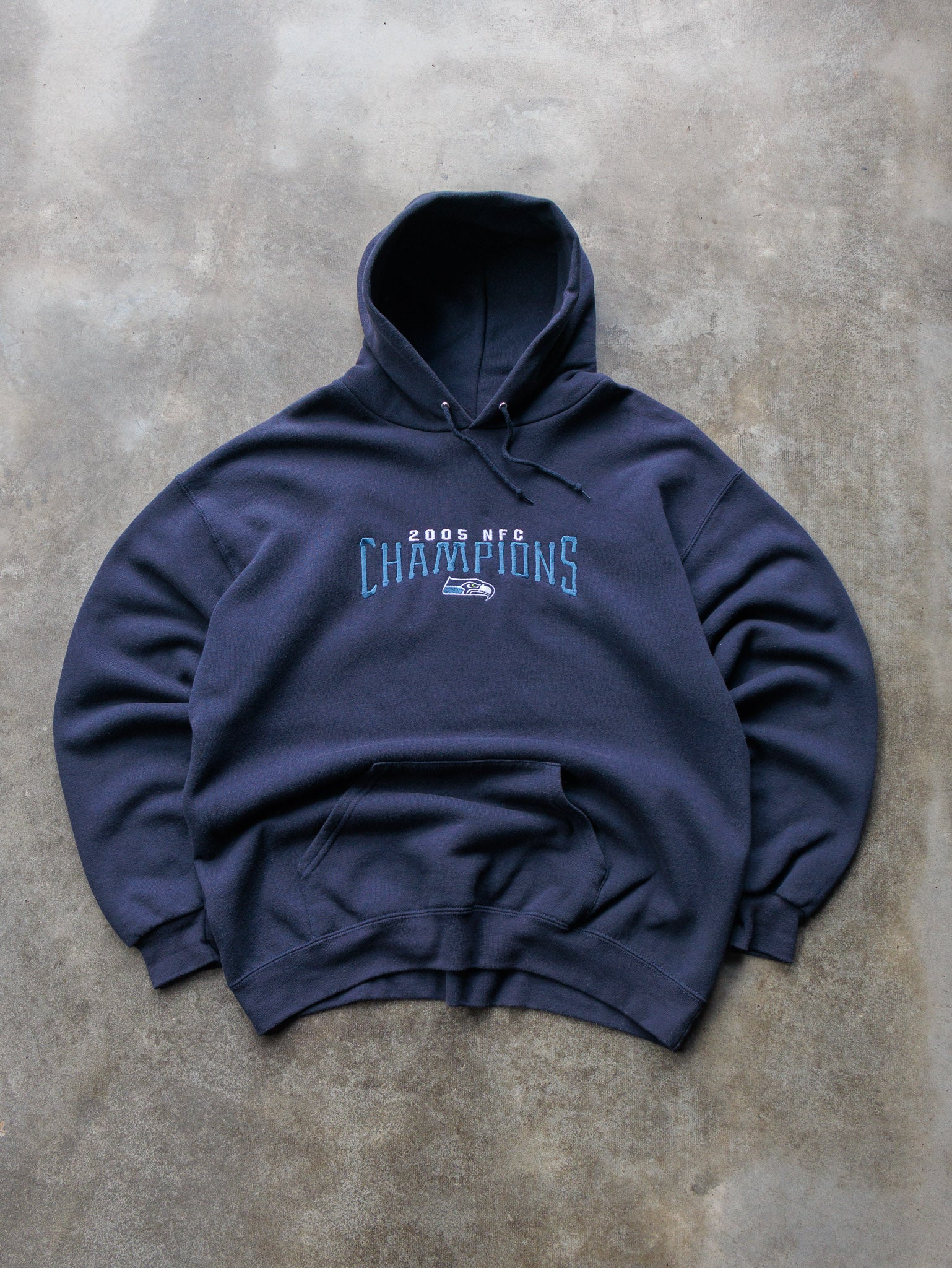 Vintage 2005 Seattle Seahawks NFC Champs Hoodie (L)