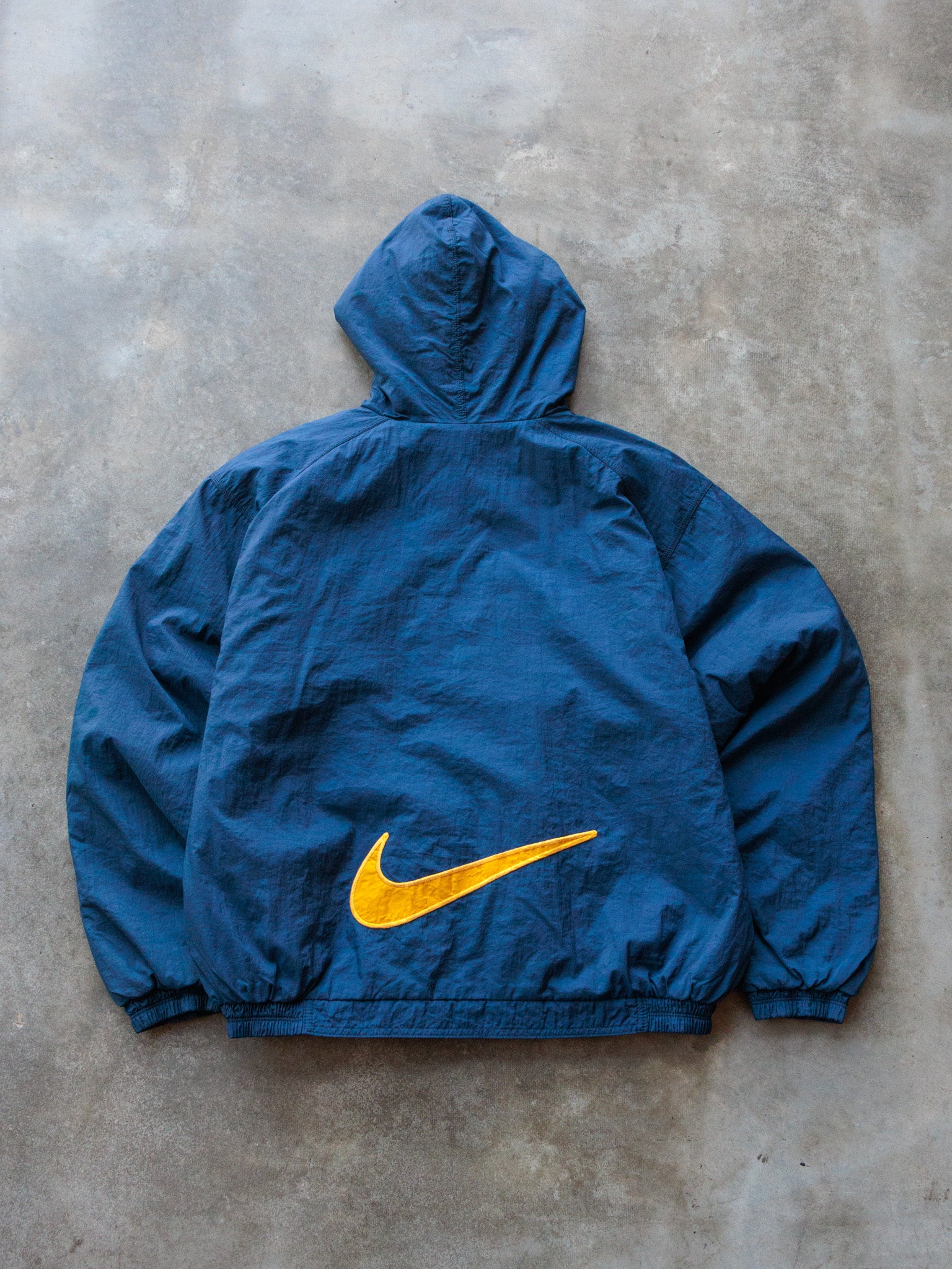 Vintage 90s Blue & Yellow Nike Quilted Jacket (18-20Y)