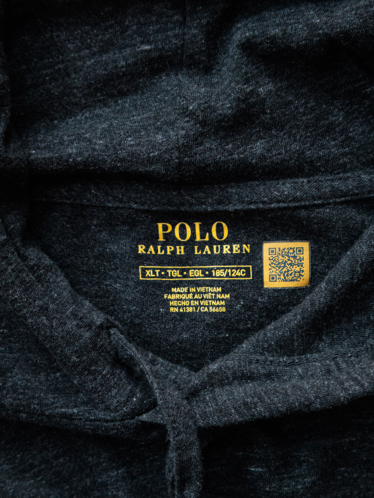 Grey Polo Ralph Lauren Hoodie (XL)